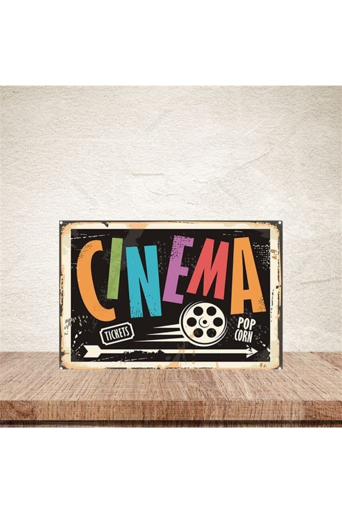 TAKIFİX Cinema 20-30 Cm Retro Ahşap Poster