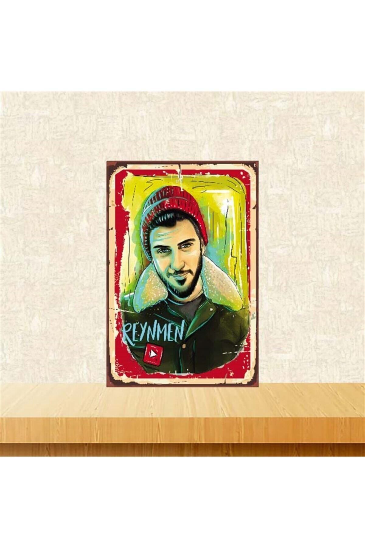 TAKIFİX Reynmen Tasarımlı 20-30 Cm Retro Ahşap Poster