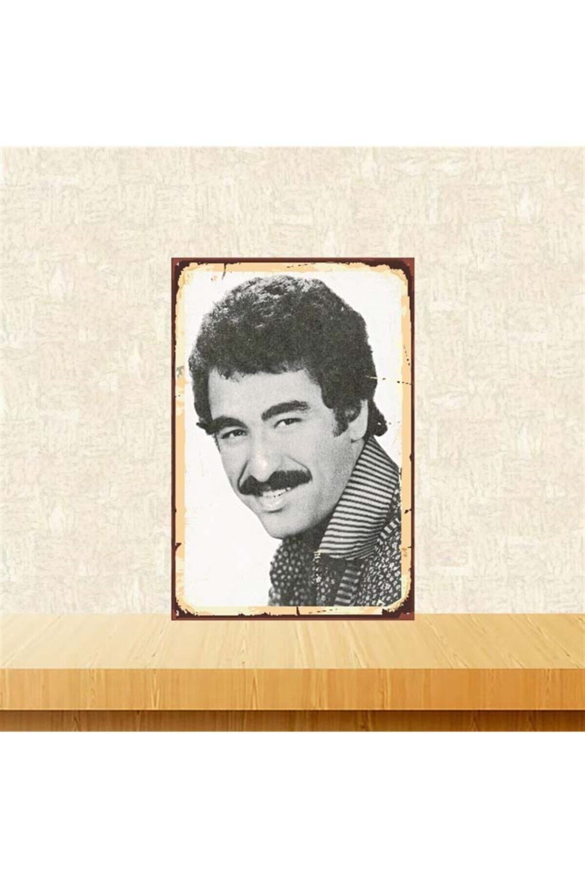 TAKIFİX Ibrahim Tatlıses 20-30 Cm Retro Ahşap Poster Tkfx3921