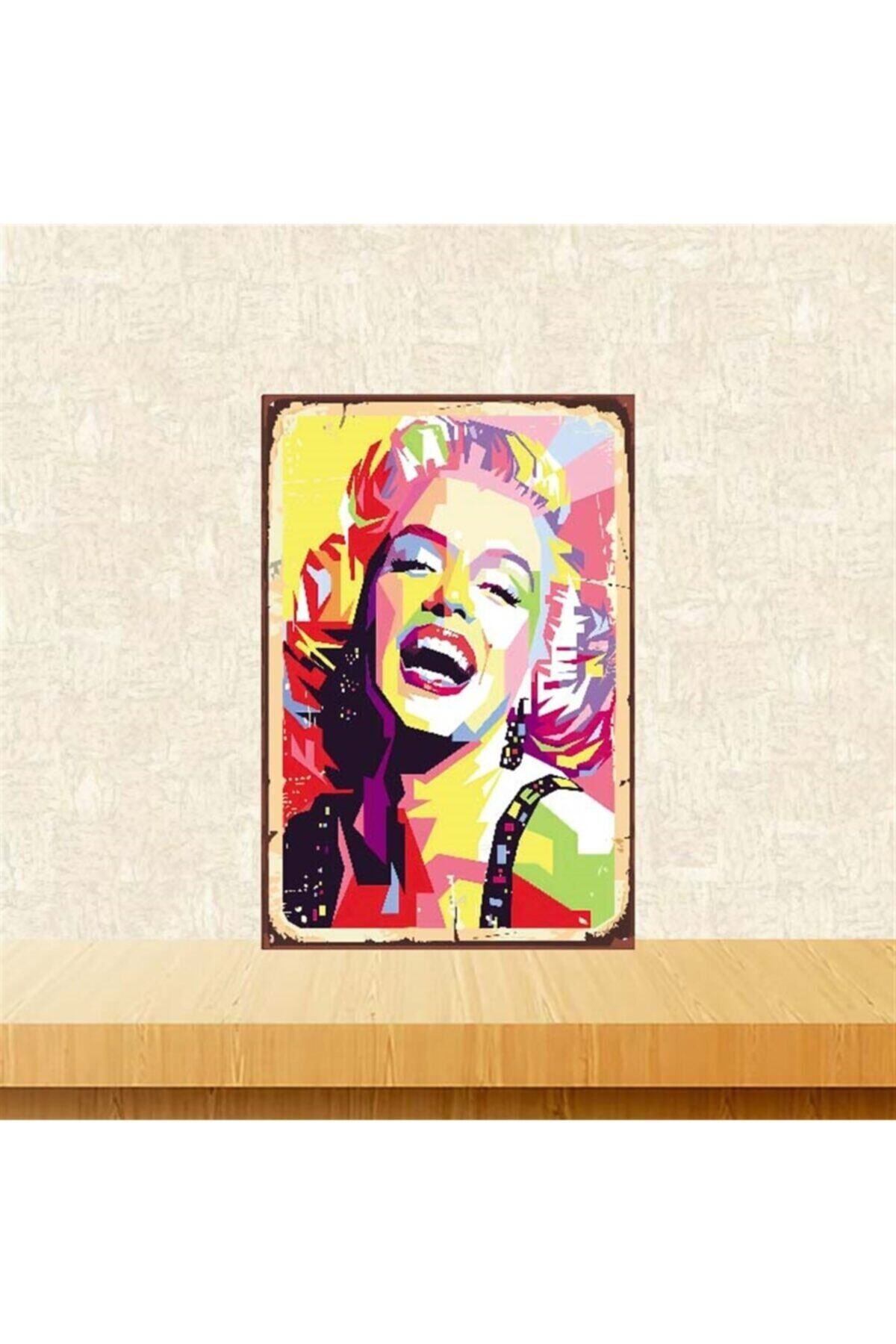 TAKIFİX Marilyn Monroe Tasarım 20-30 cm Retro Ahşap Poster