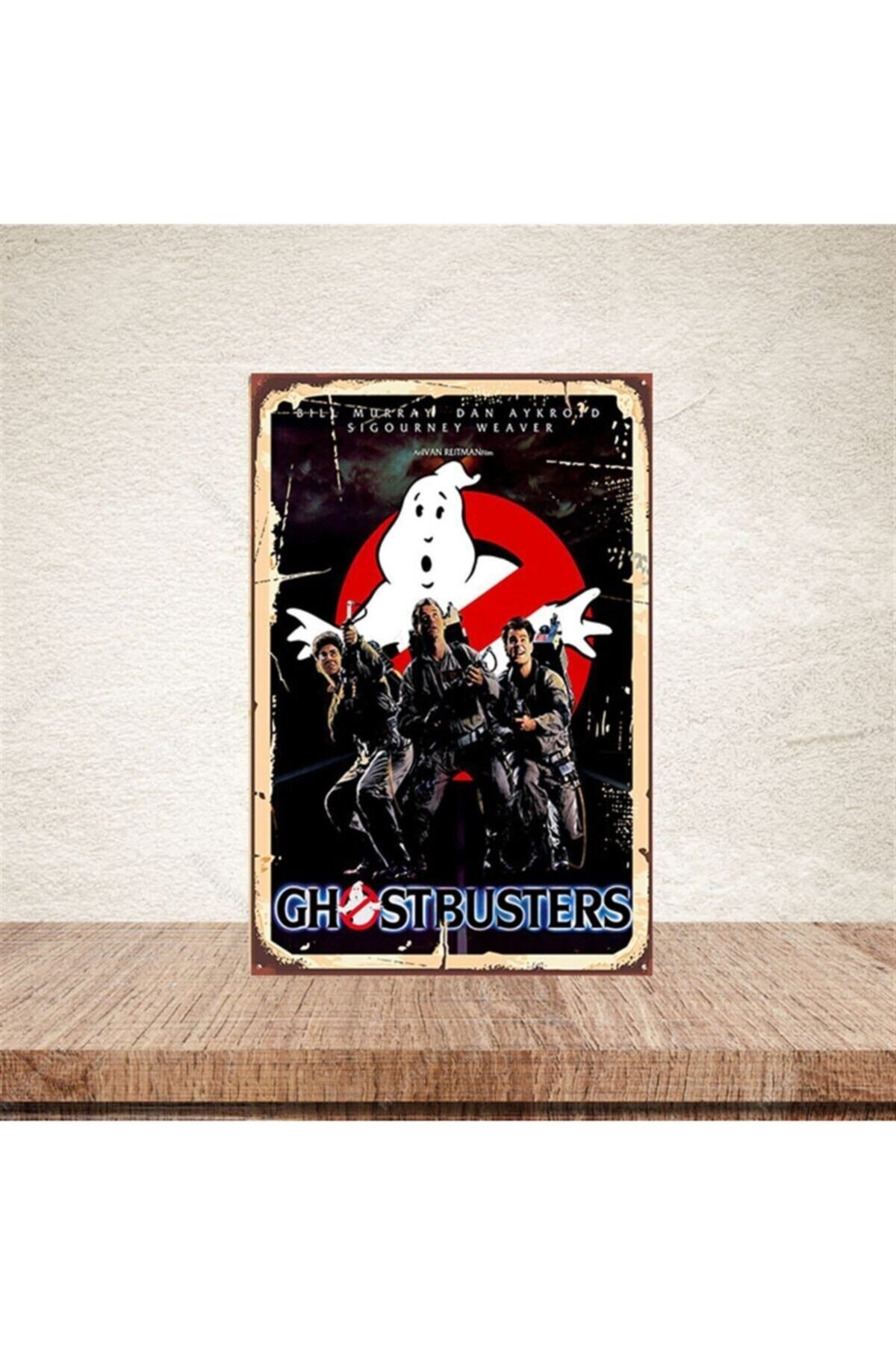 TAKIFİX Ghostbusters 20-30 cm Retro Ahşap Poster