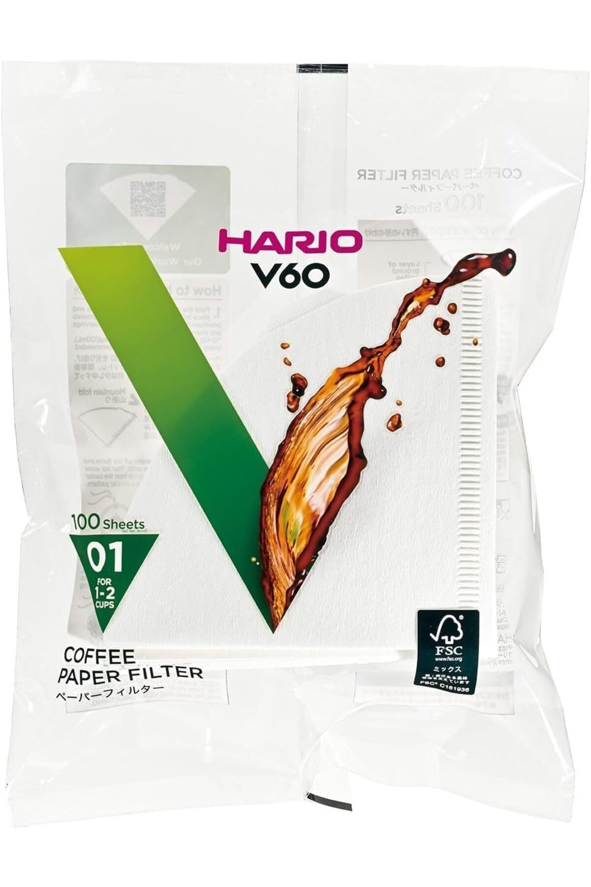 KDROĞLU plamystical V60 01 Dripper Filtresi (100 adet) newing 1139529
