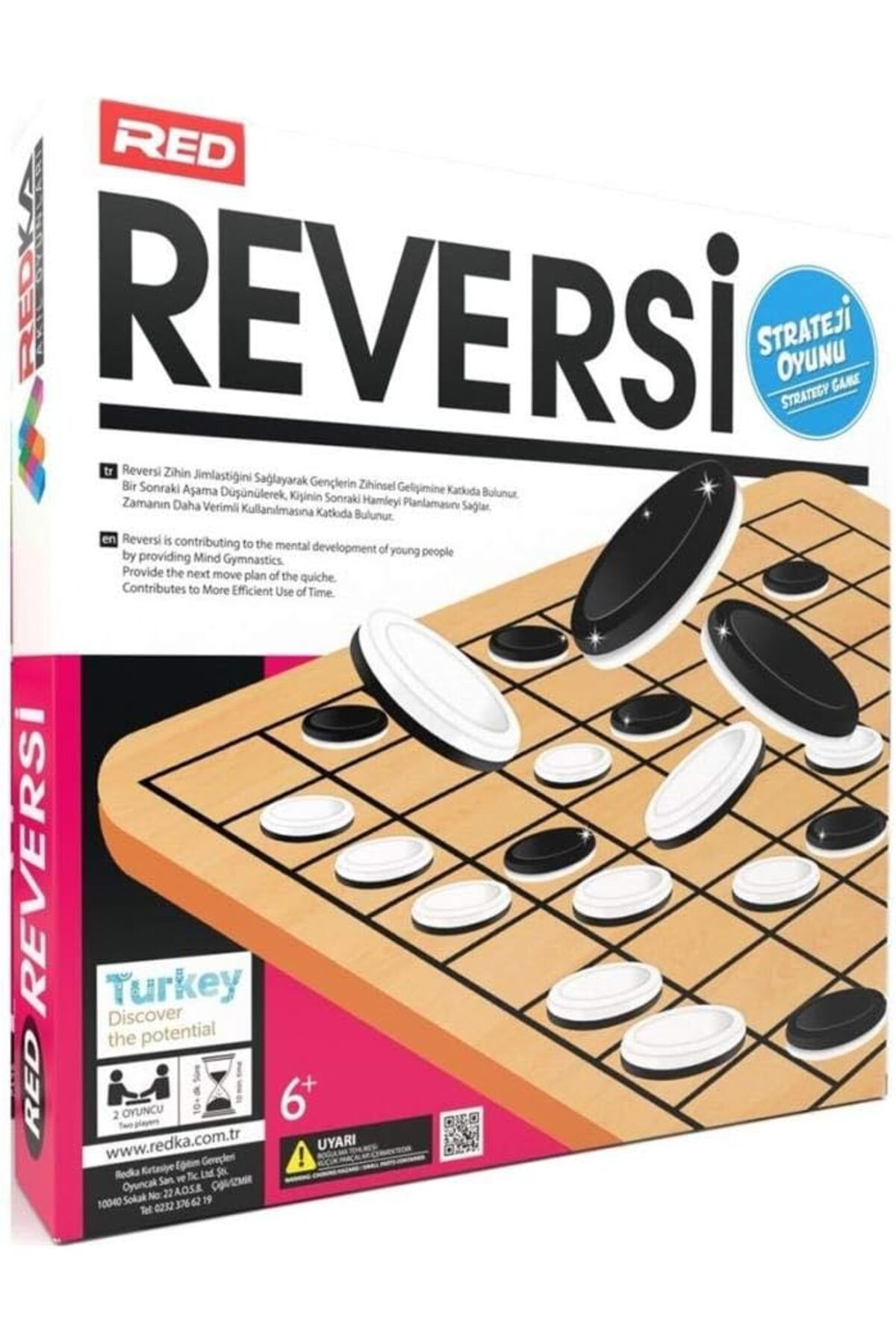 KDROĞLU MM Red Reversi - Strateji Oyunu Drk 1114477
