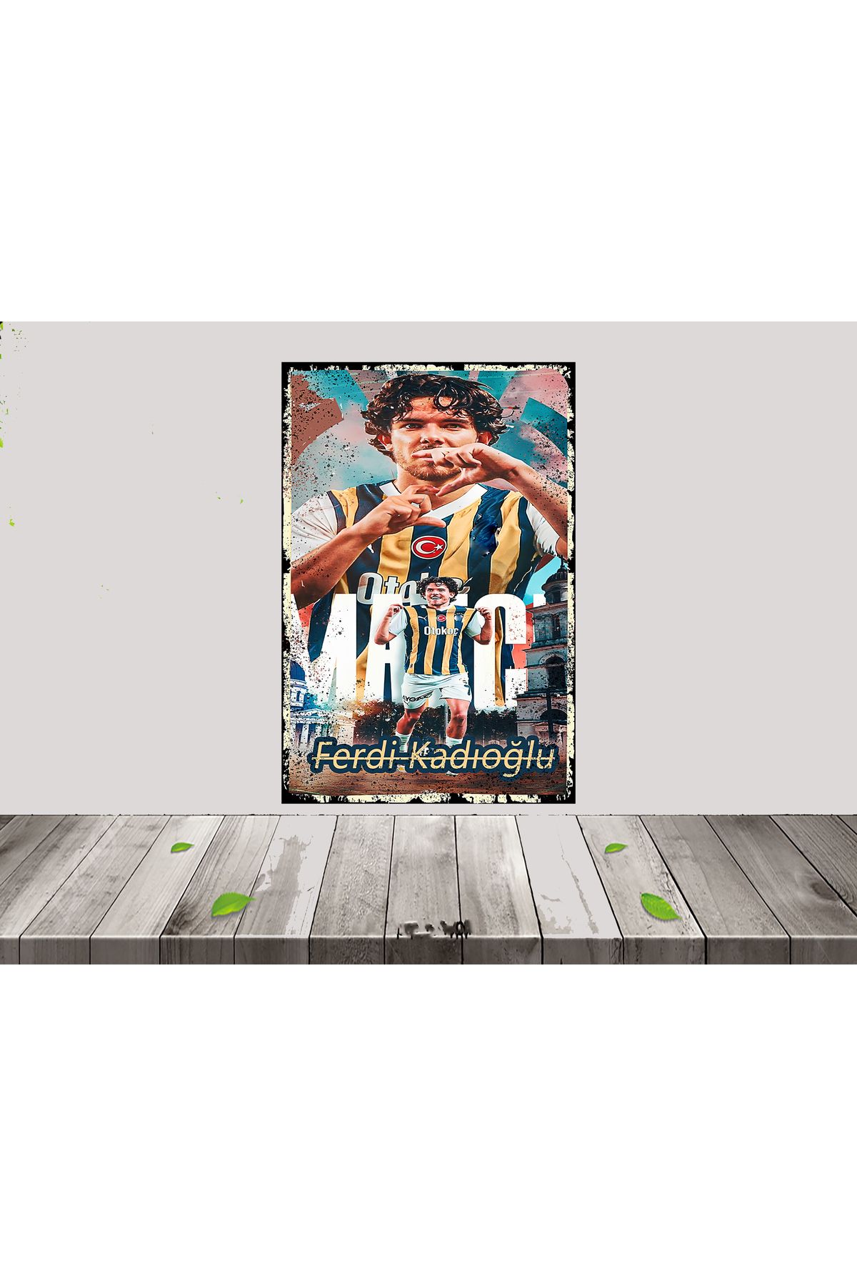 TAKIFİX Ferdi Kadıoğlu Tasarımlı 20x30 CM Ahşap Poster 08