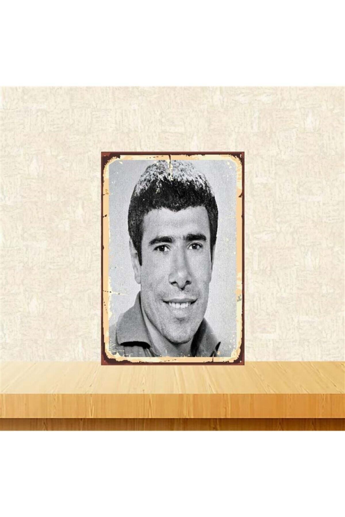 TAKIFİX Siyah İlyas Salman Baskılı Ahşap Poster