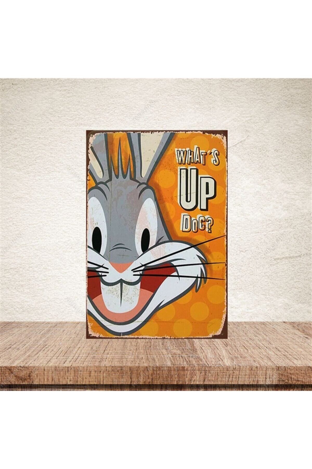 TAKIFİX Bugs Bunny 20-30 cm Retro Ahşap Poster
