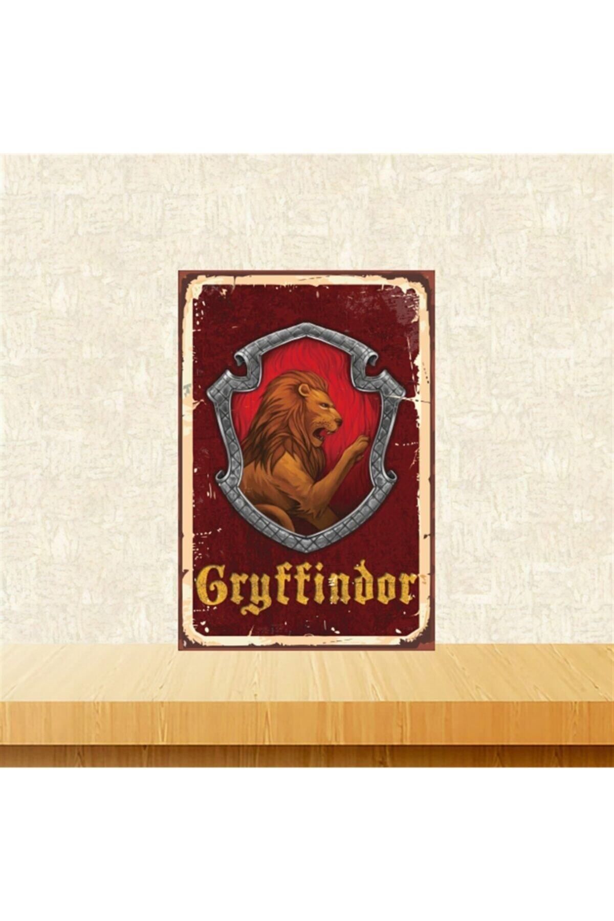 TAKIFİX Gryffindor 20-30 Cm Retro Ahşap Tablo Tkfx5018