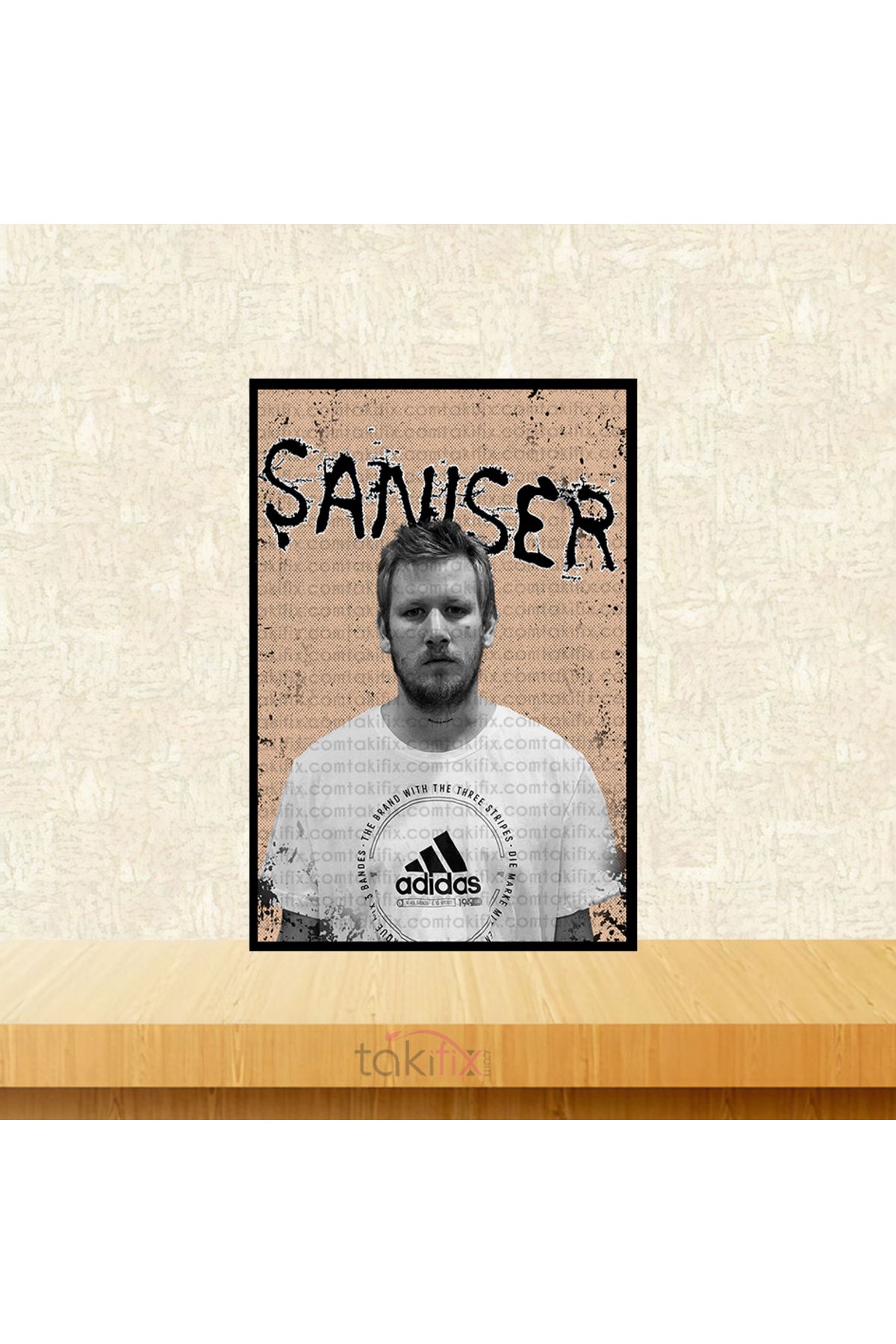 TAKIFİX Şanışer 20x30 Cm Retro Ahşap Poster