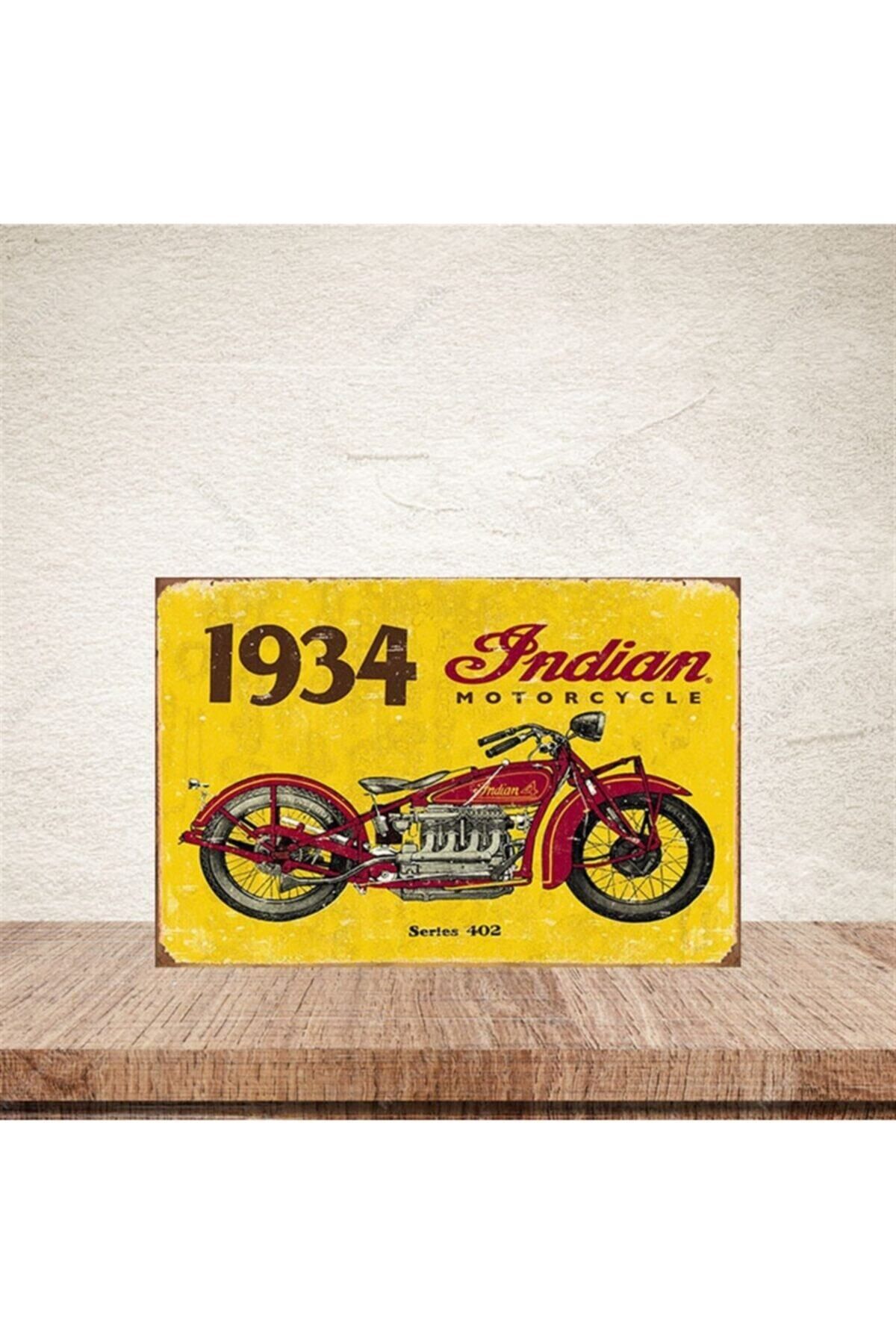 TAKIFİX 1934 Indian 20-30 cm Retro Ahşap Poster