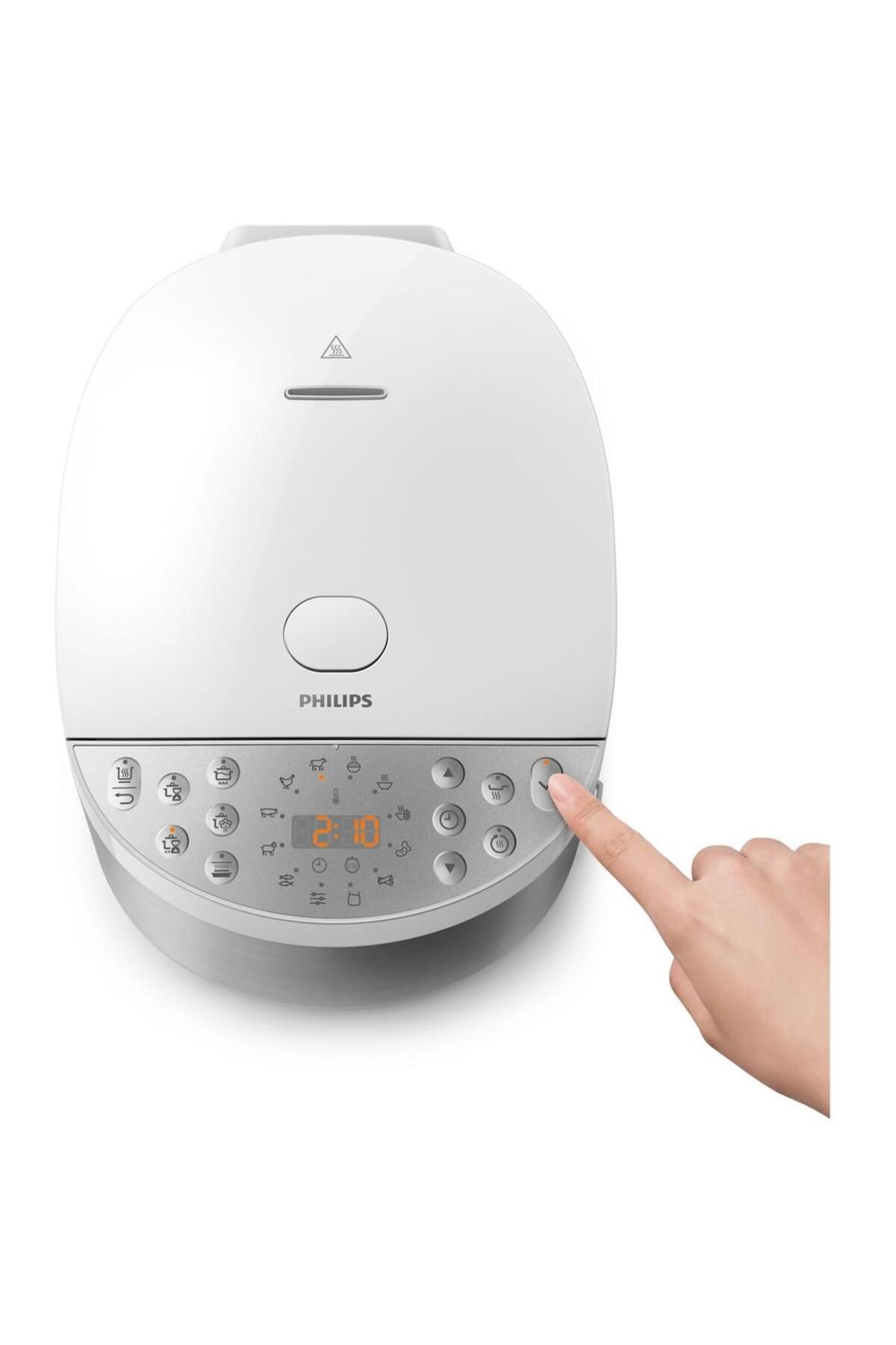 Philips-Multicooker Philips HD4713/40, 2000 W, capacitate 5 l, 60 programe presetate, control temperatura 3