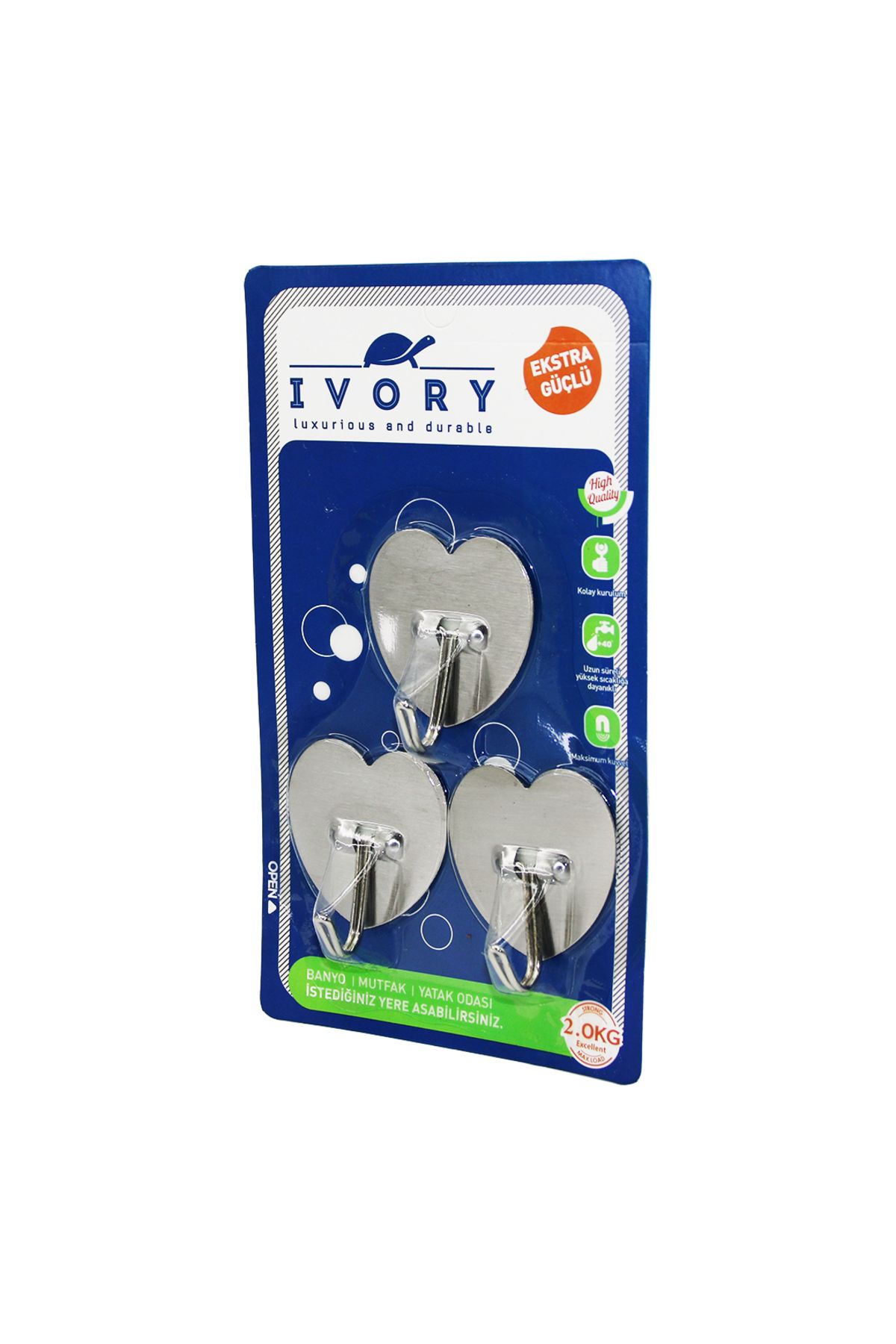 ÇAĞUR çağur 3 PARÇA KALP - METAL YAPIŞKAN ASKI YENİ 1109945
