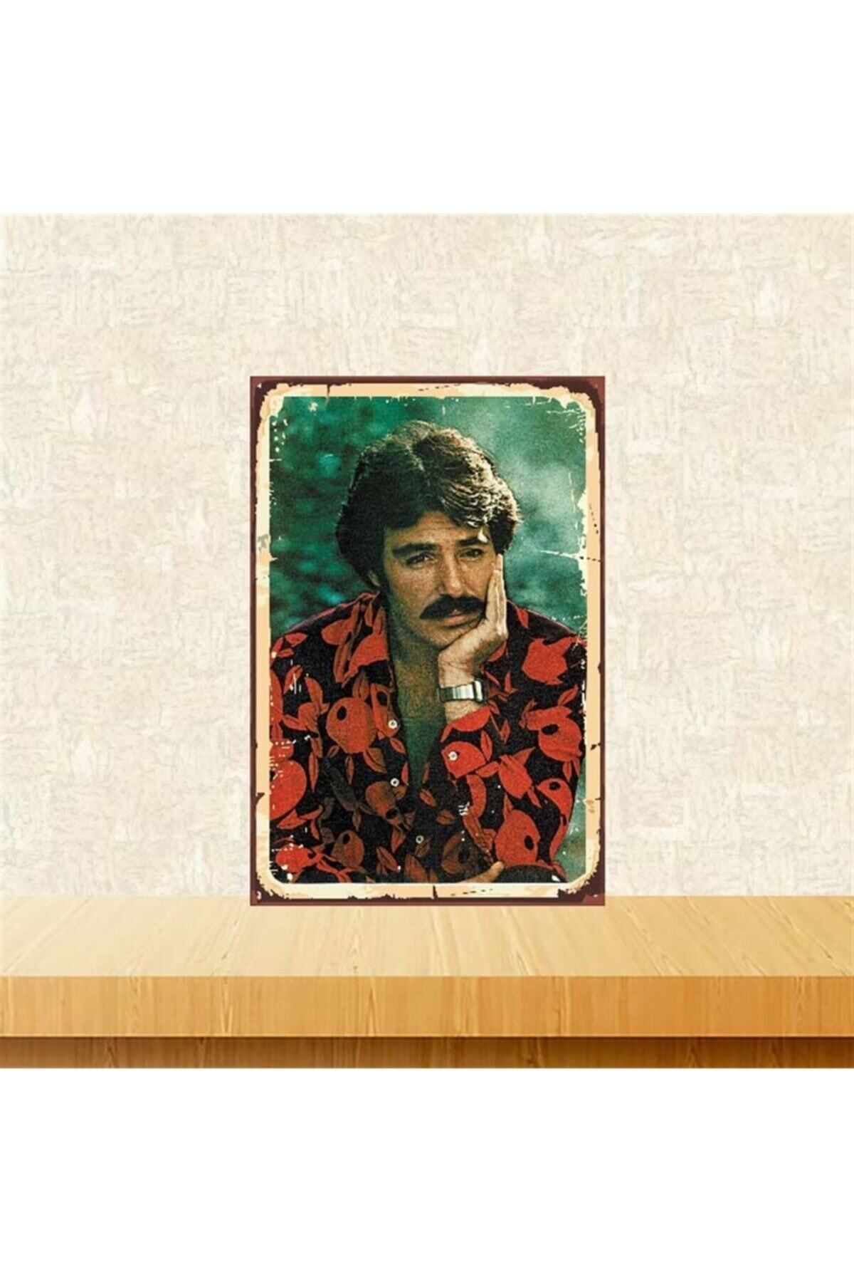 TAKIFİX Ferdi Tayfur Retro Ahşap Poster 20x30 cm