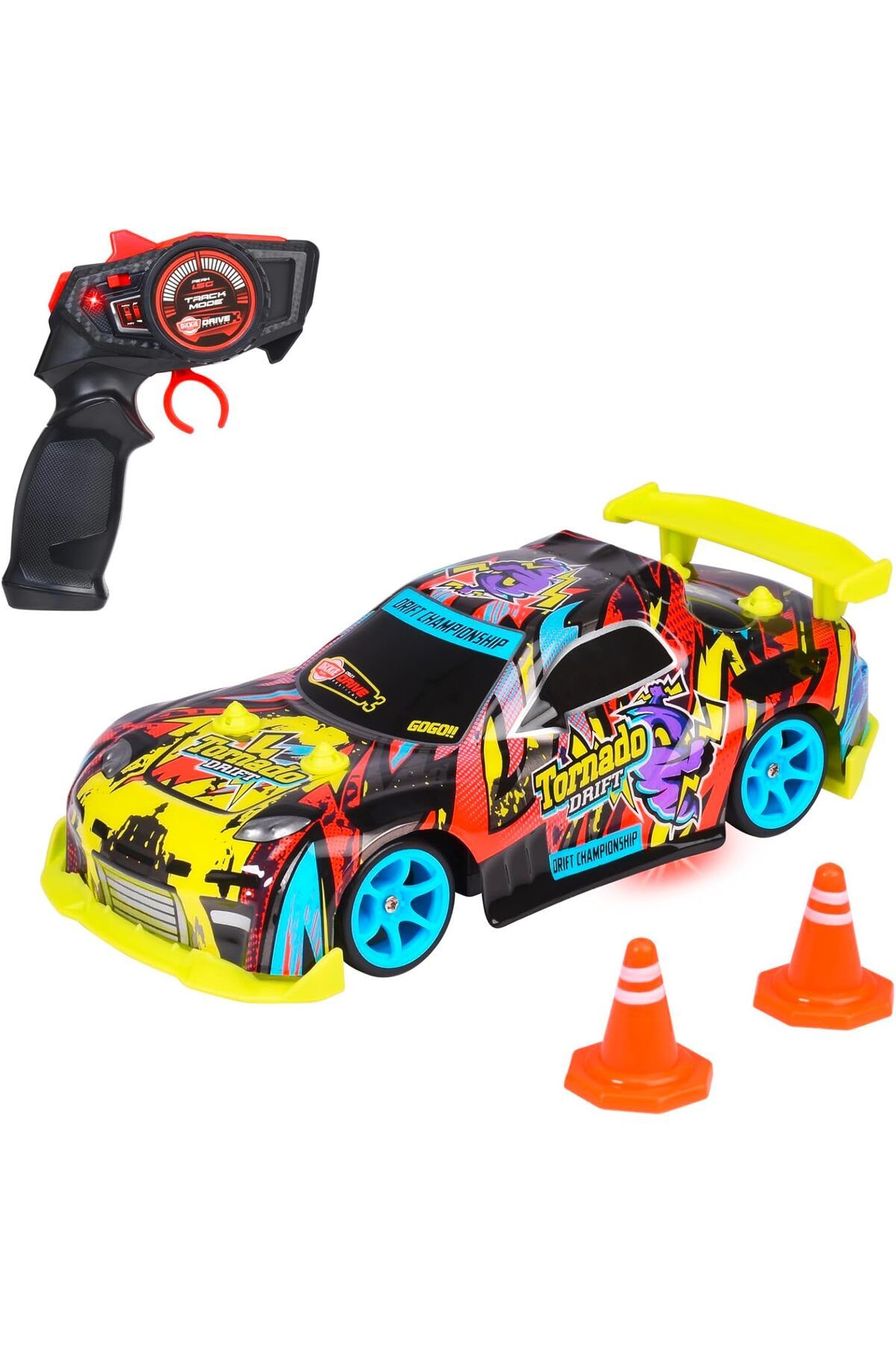 MEGOBİNE WHERE Toys, 201104007, 2, 4 Ghz, Drift İşlevi, 4Wd, Şasi Lambalı, 2 Koni, Usb Şarjlı ile 60 Da