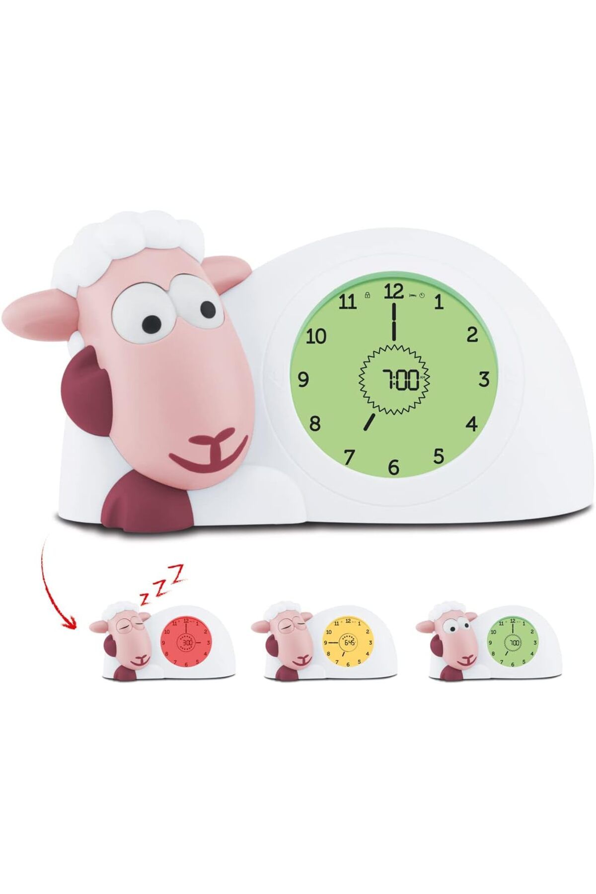 KDROĞLU Kids Sam Çocuklar için Gece Lambalı Uyku Arkadaşı, Pembesarı