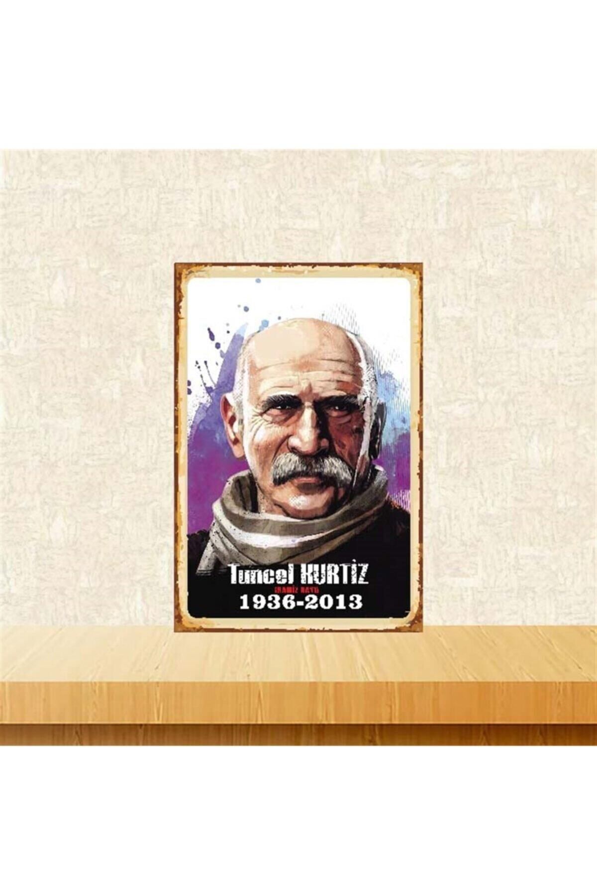 TAKIFİX 1936-2013 Tuncel Kurtiz 20-30 Cm Retro Ahşap Poster