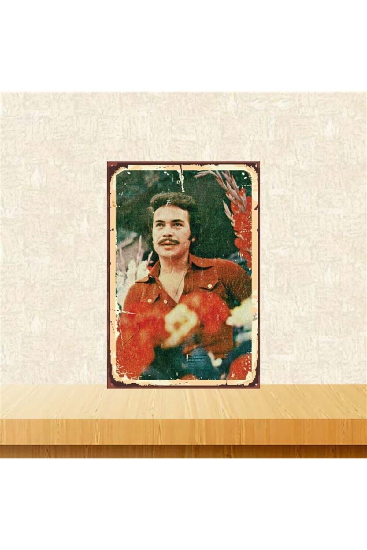 TAKIFİX Orhan Gencebay 20-30 cm Retro Ahşap Poster