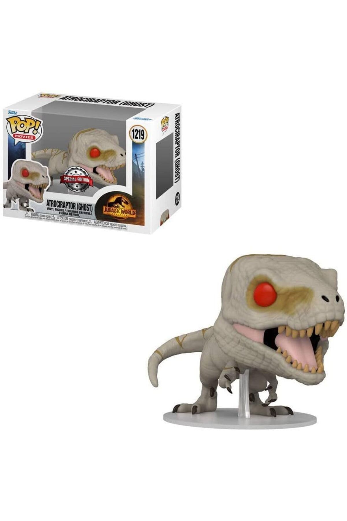 DERİK htsp Pop! Filmler: Jurassic World Dominion - Atrociraptor (Ghost) - Target Exclusive şmd al 1122015