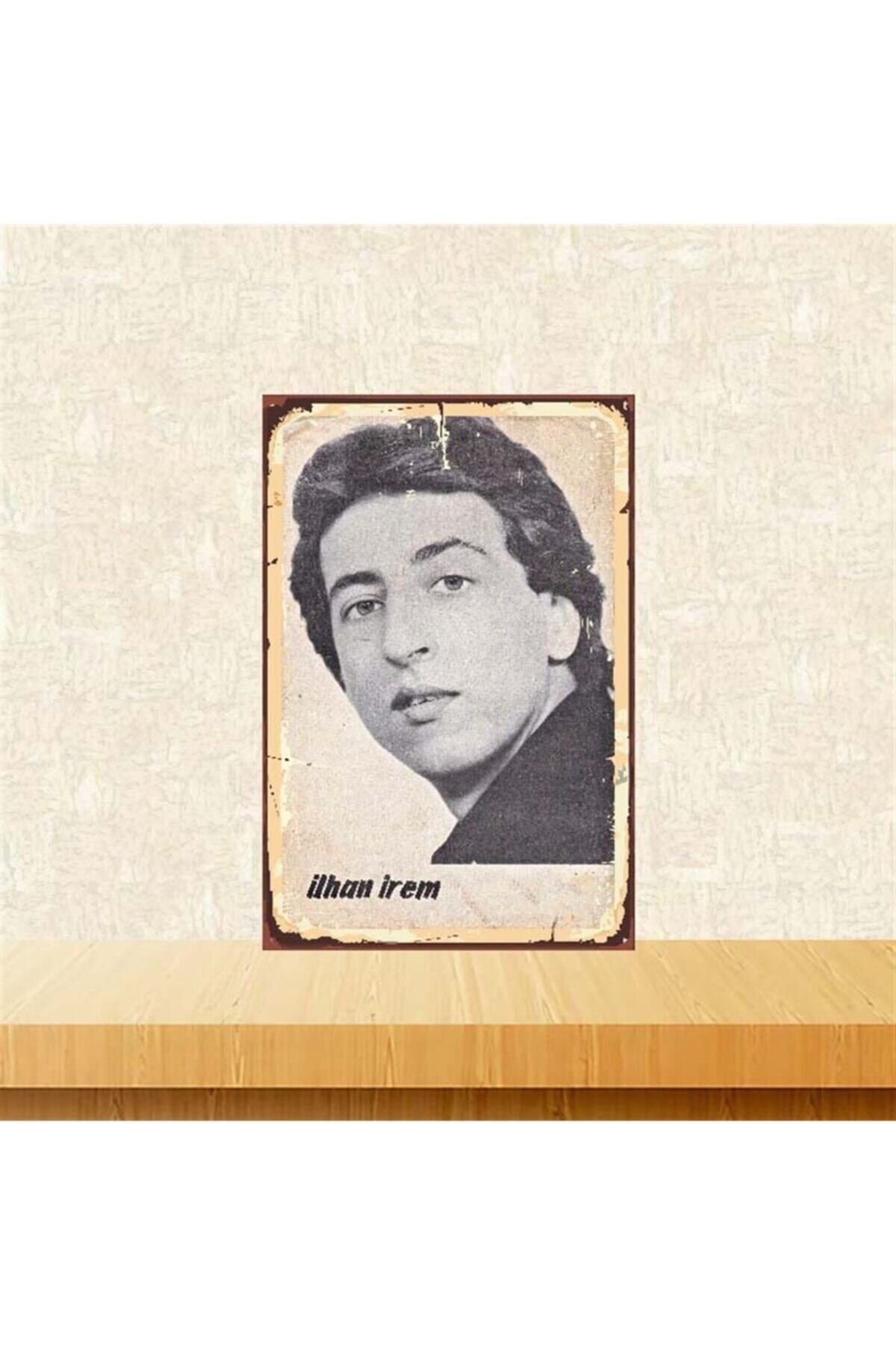 TAKIFİX İlhan İrem Retro Ahşap Poster