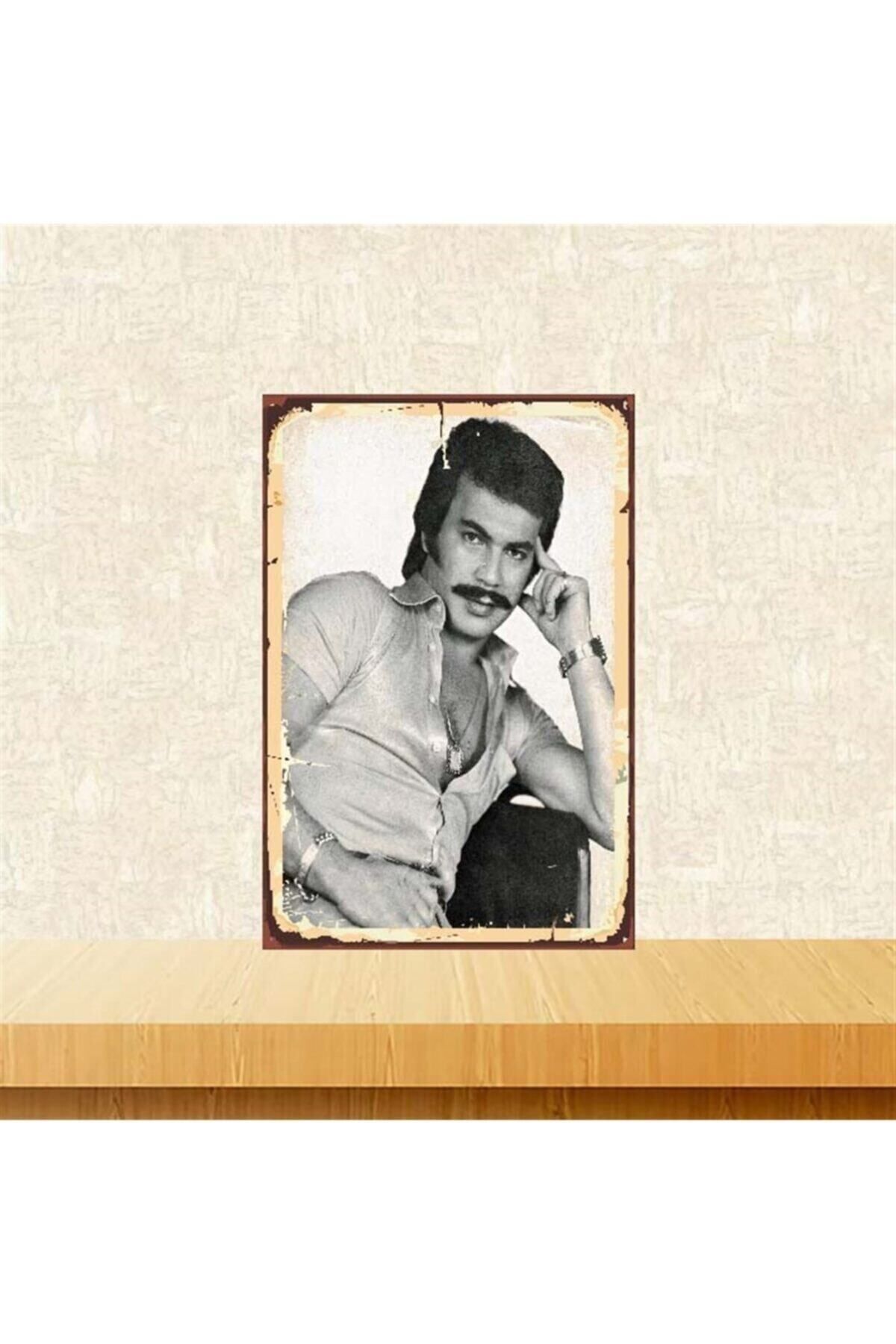 TAKIFİX Orhan Gencebay 20-30 cm Retro Ahşap Poster Tkfx3766