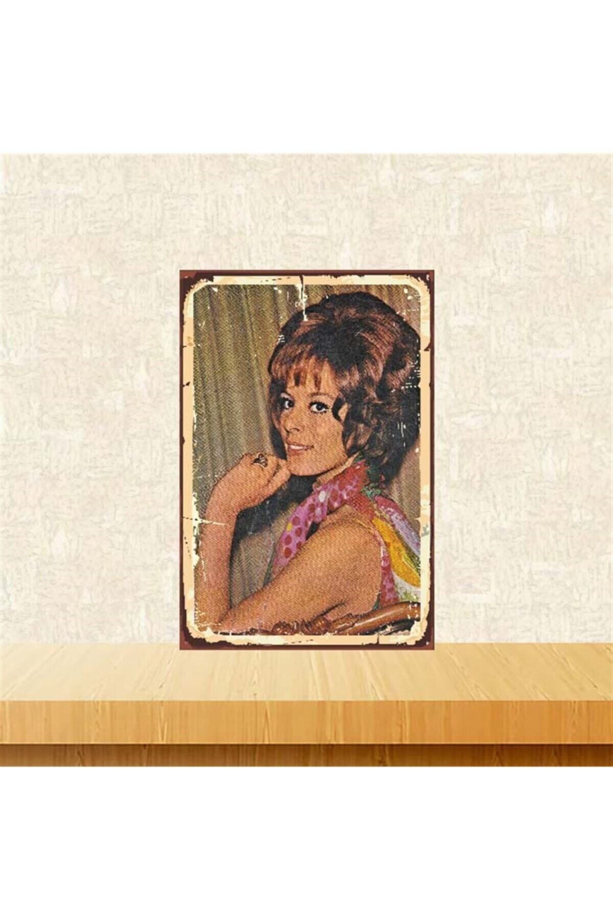 TAKIFİX Ahşap Retro Hülya Koçyiğit Posteri 20-30 cm Tkfx3805
