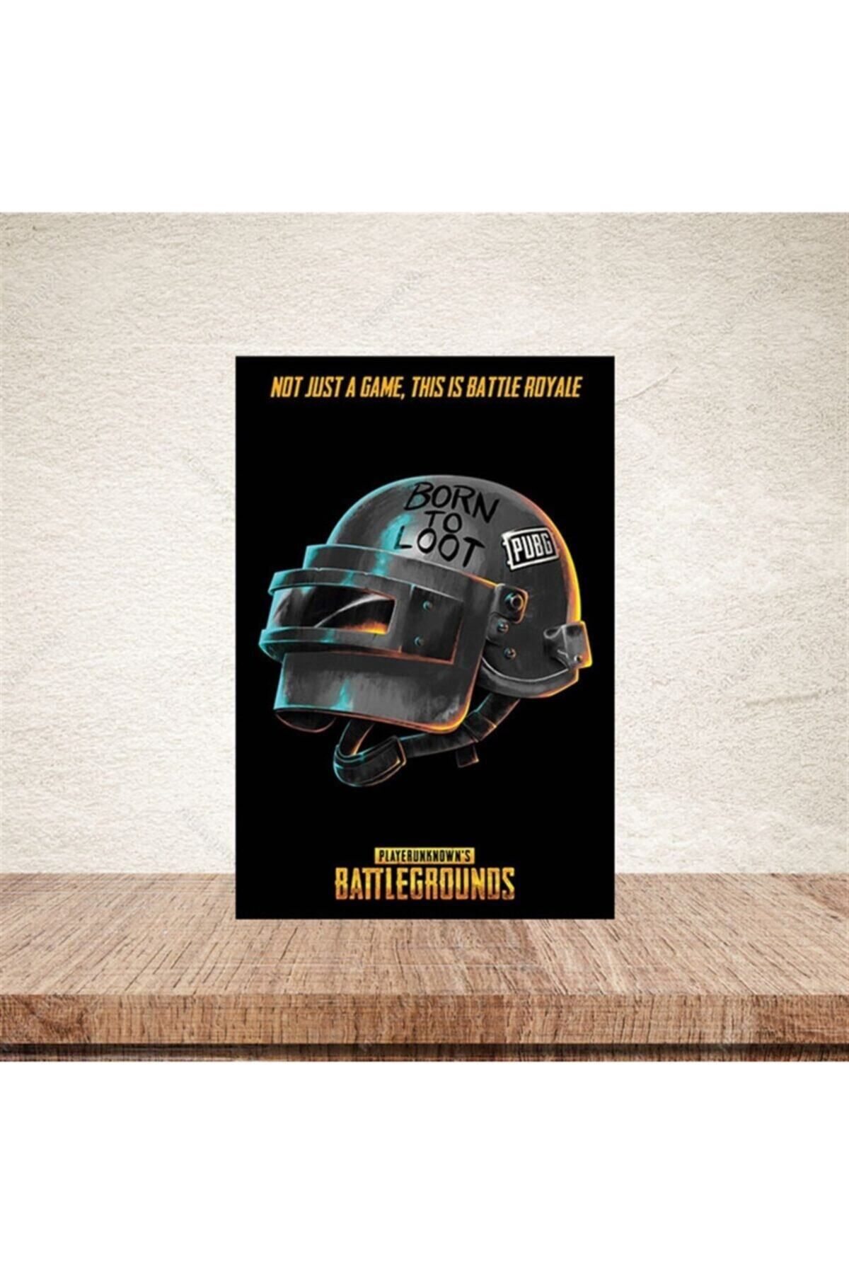 TAKIFİX Battlegrounds 20-30 Cm Retro Ahşap Poster