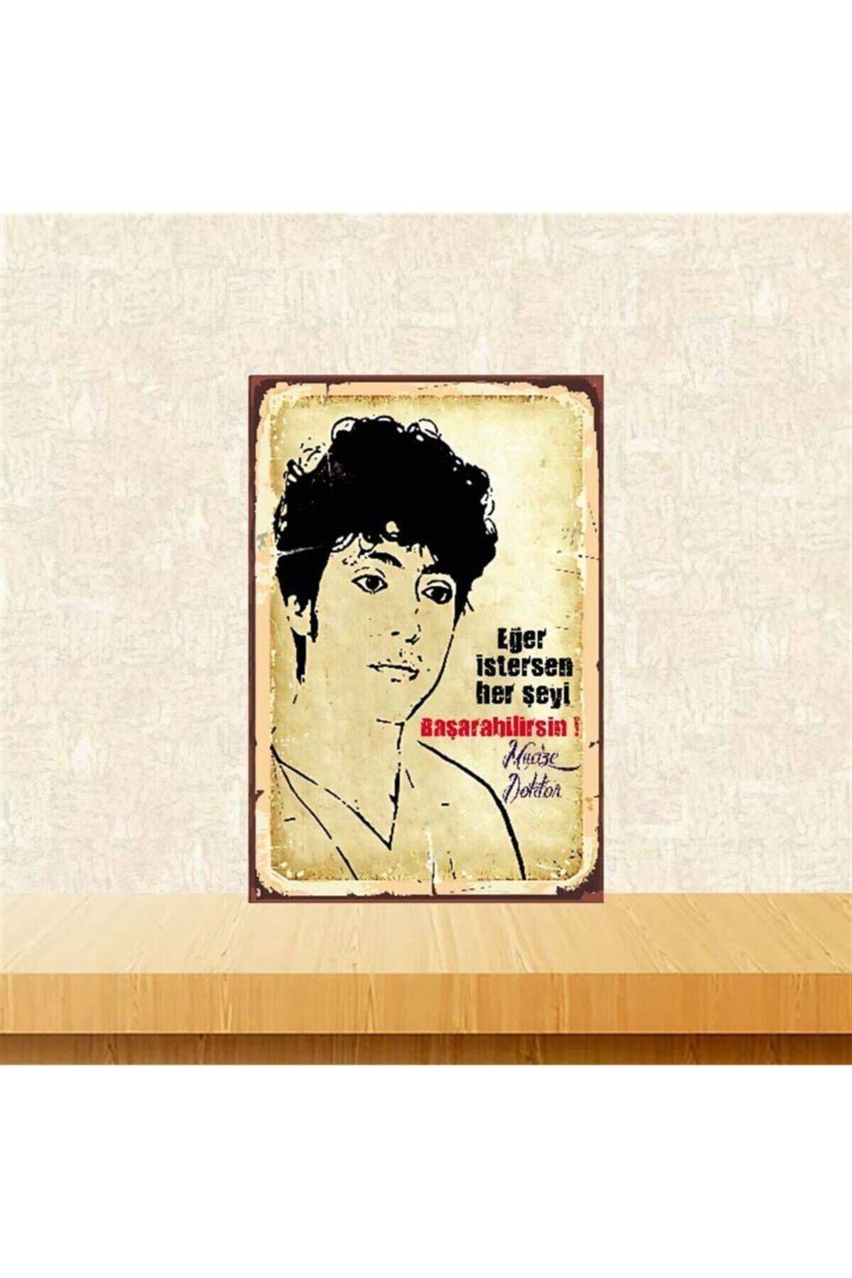 TAKIFİX Her Şeyi Başarabilirsin Mucize Doktor 20-30 Cm Retro Ahşap Poster