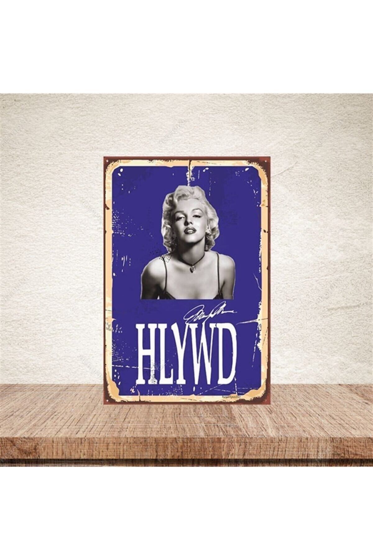 TAKIFİX Marilyn Monroe Hlywd 20-30 Cm Retro Ahşap Poster