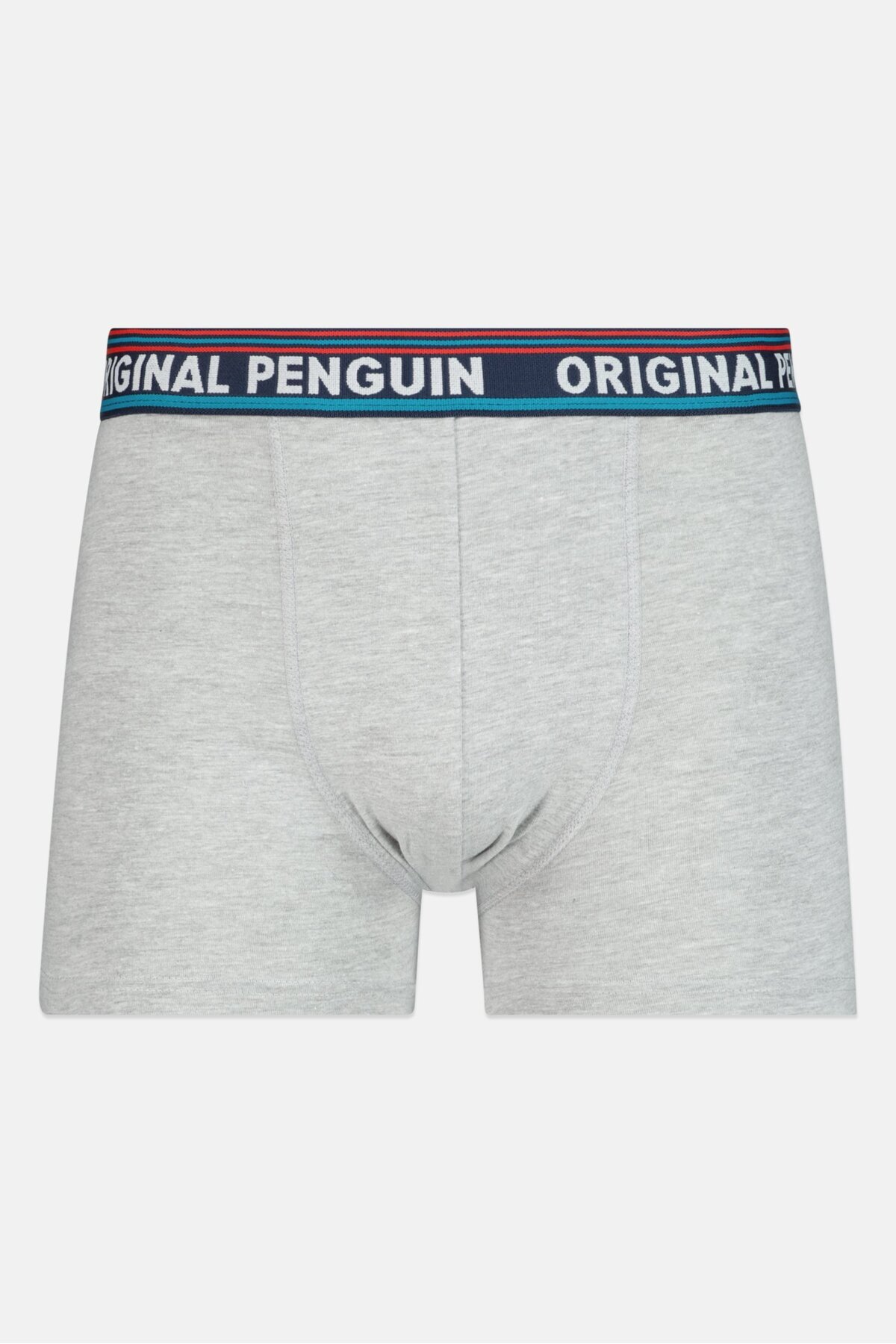 Original Penguin-Men 3 Pieces Brand Logo Trunks, Navy/Red 6