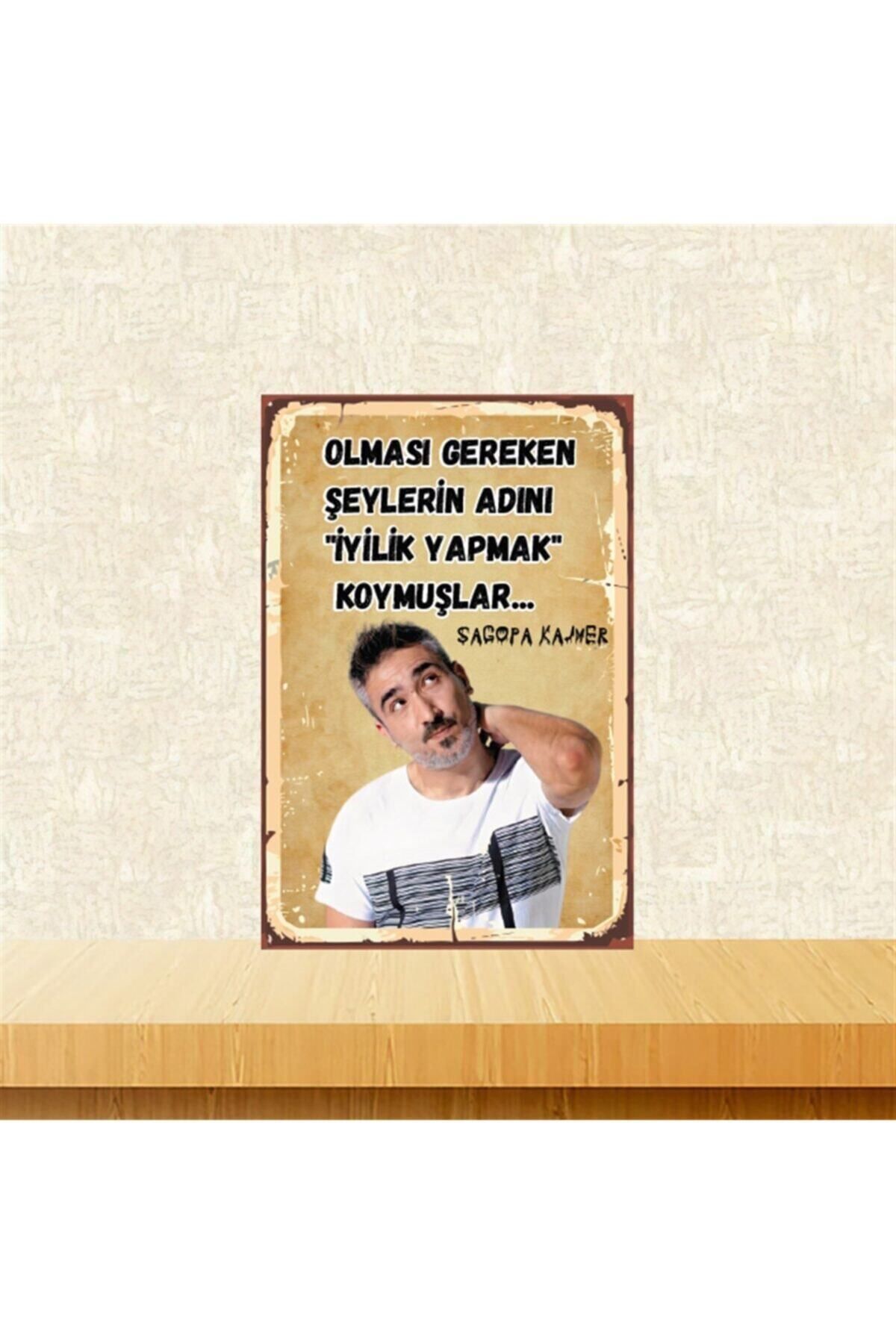 TAKIFİX Sagopa Kajmer Olması Gereken Şeylerin 20-30 Cm Retro Ahşap Poster Tkfx4475