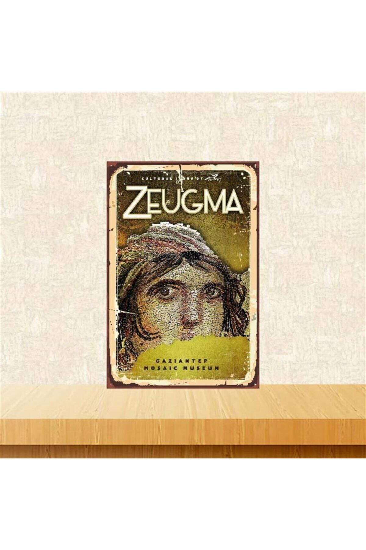 TAKIFİX Zeugma 20-30 Cm Retro Ahşap Poster