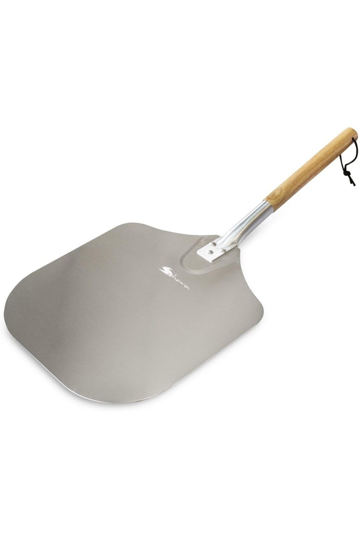 KDROĞLU GEÇMEZ Gurme Pizza Küreği, Barbekü Aksesuarı, Geniş Yüzey, Ahşap Saplı, 30 cm Pizza İçin