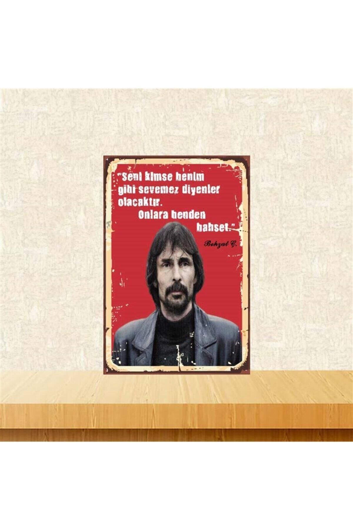 TAKIFİX Behzat Ç. Onlara Benden Bahset 20-30 Cm Retro Ahşap Poster