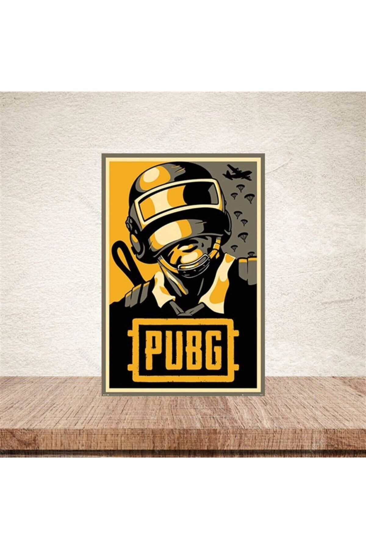 TAKIFİX Pubg 20-30 Cm Retro Ahşap Poster