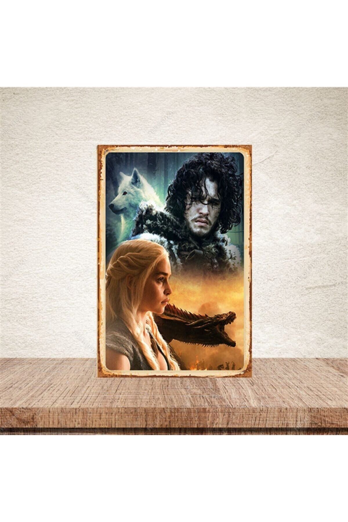 TAKIFİX Game Of Thrones 20-30 cm Retro Ahşap Poster