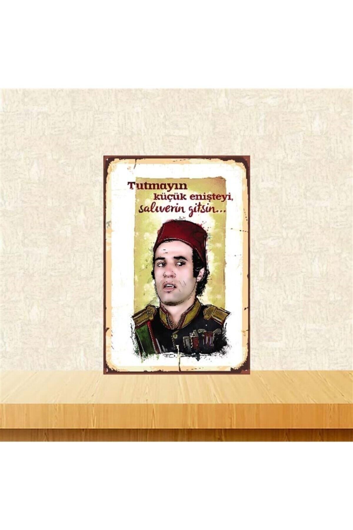 TAKIFİX Salıverin Gitsin Kemal Sunal 20-30 Cm Retro Ahşap Poster