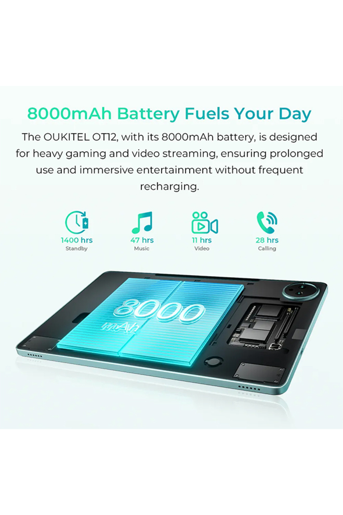 oukitel-OT12 Tablet With 11-Inch Dual SIM Grey 4+12GB RAM 256GB 4G - Middle East Version 5