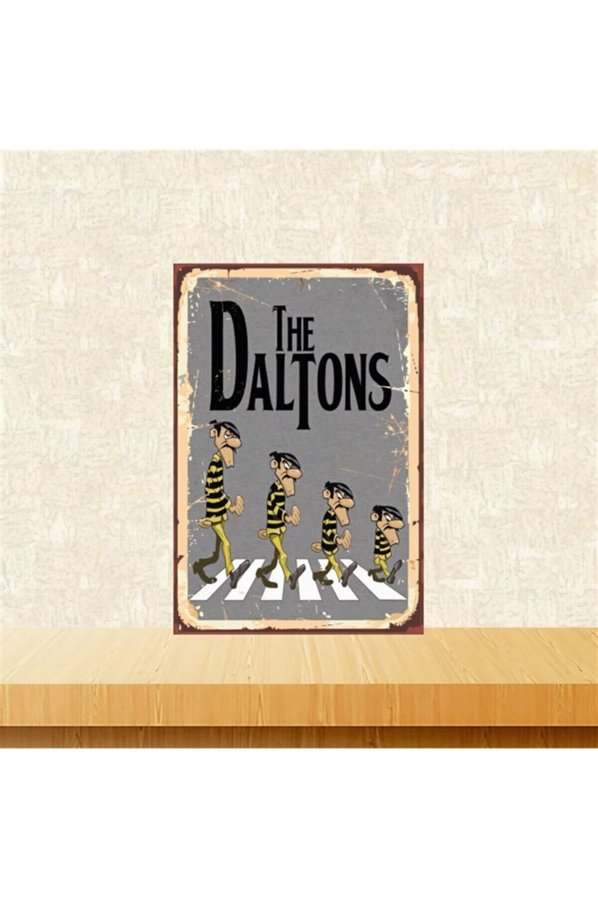 TAKIFİX The Daltons 20-30 Cm Retro Ahşap Tablo Tkfx5038