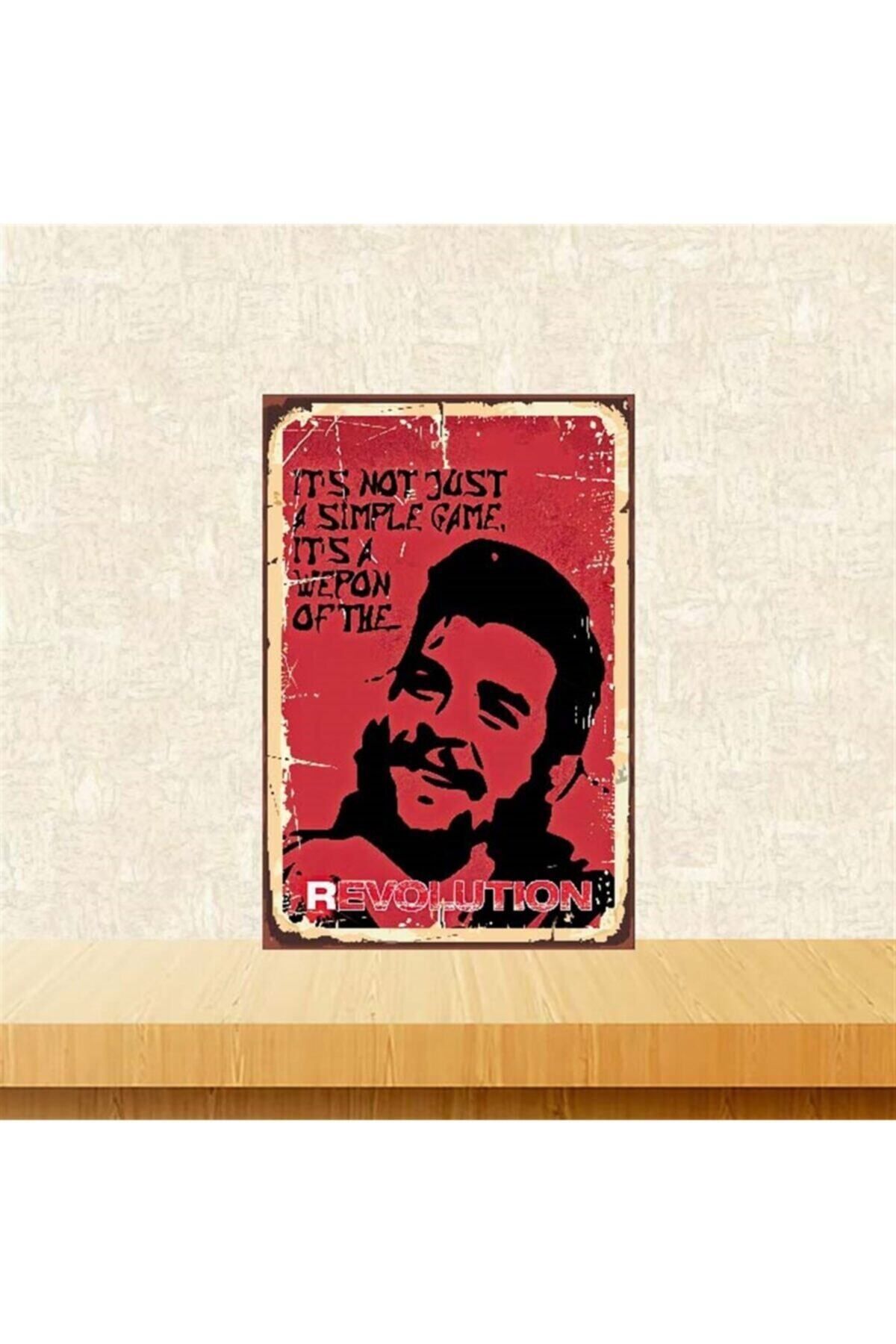 TAKIFİX Che Guevara 20-30 Cm Retro Ahşap Poster