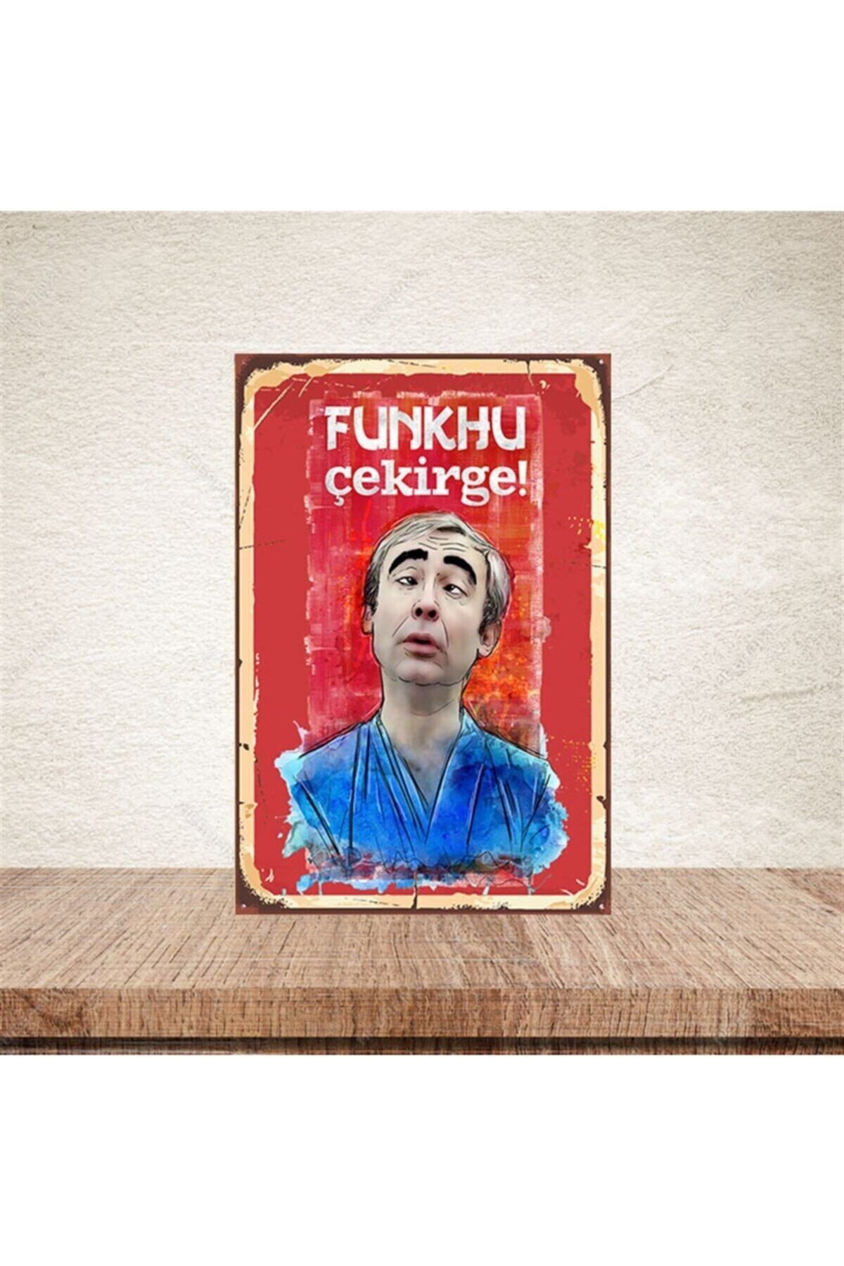 TAKIFİX Funkhu Çekirge! Şener Şen 20-30 Cm Retro Ahşap Poster