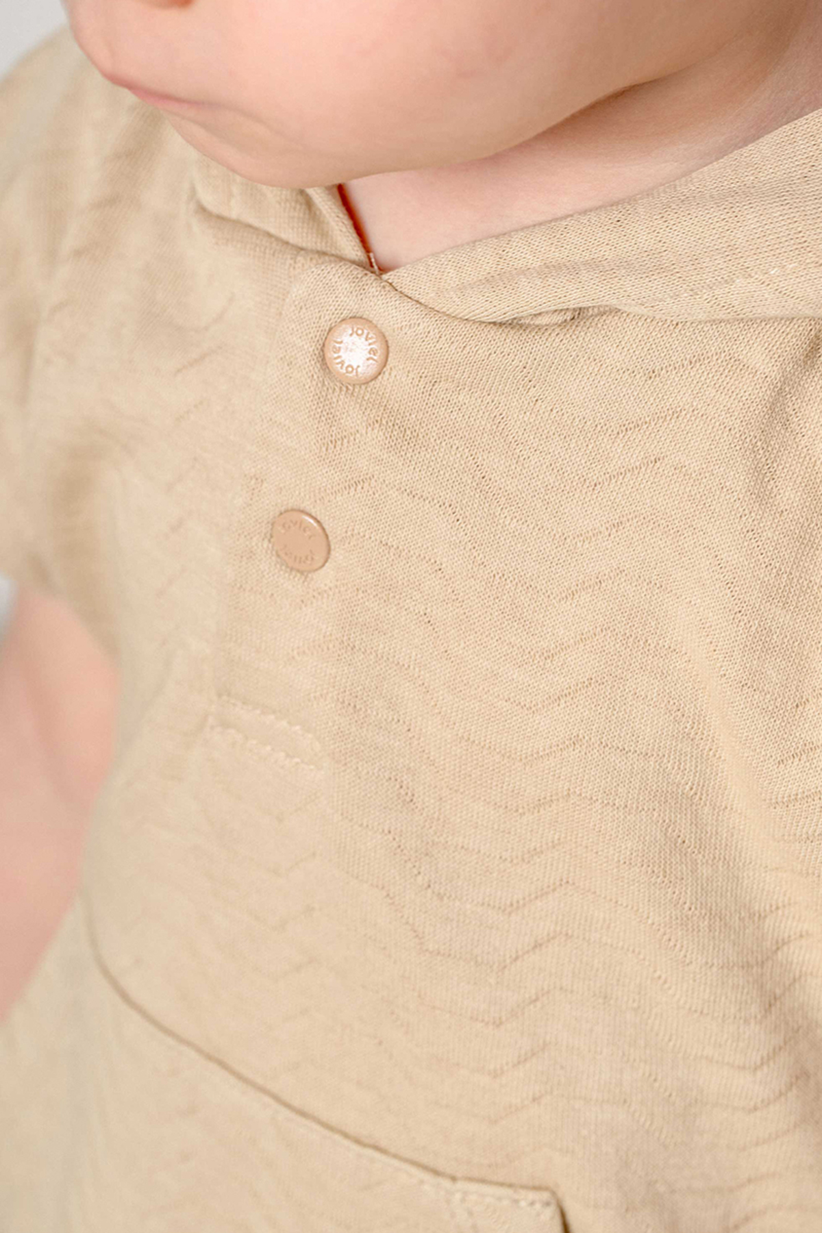 bombe Bebek Çocuk Camel Kapüşonlu Şortlu Pamuklu Rahat 2'li Takım Trend Moda Alt Üst Takım fotoğrafı 5 (önizleme)