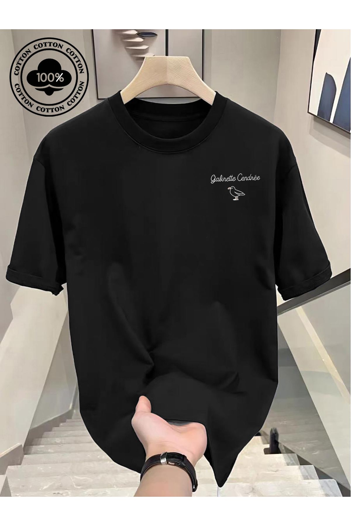 Jakinta Outdoors Unisex Baskılı Tişört Standart Kalıp, Pamuk-Polyester Kumaş, Renk Seçenekli