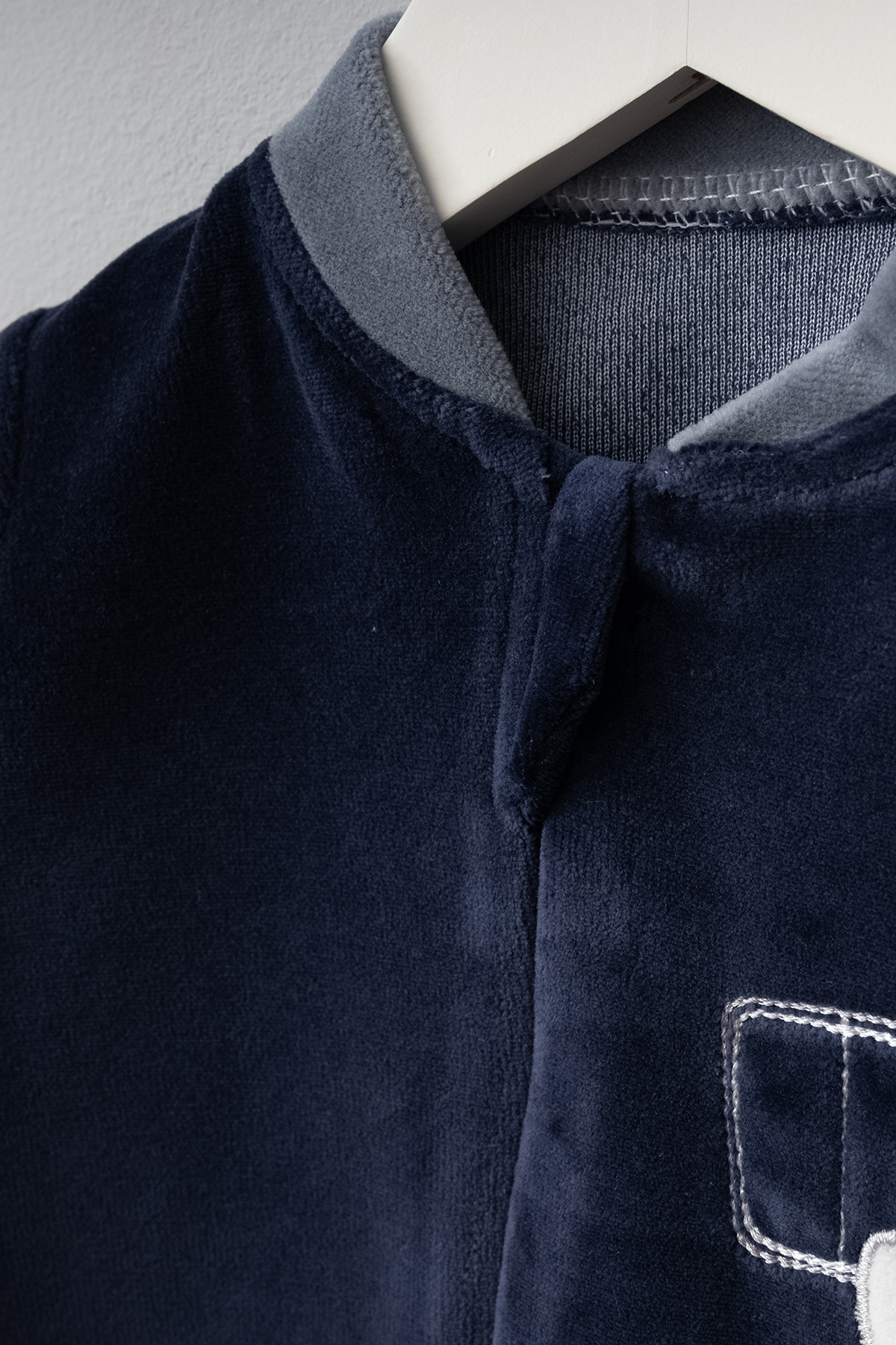 Bebitof Sevimli Penguen Desenli Pamuklu Bebek Kadife Tulum fotoğrafı 3 (önizleme)