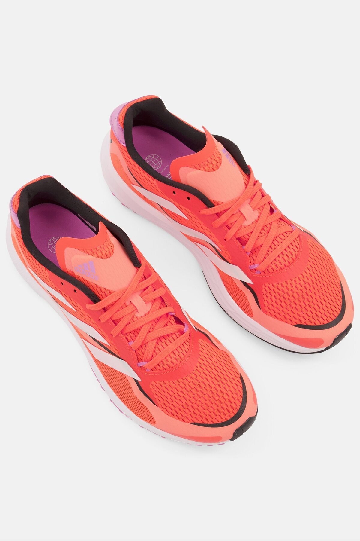 adidas-Men Adizero Sl20,3 Lace Up Running Sports Shoe, Orange/White Combo 2