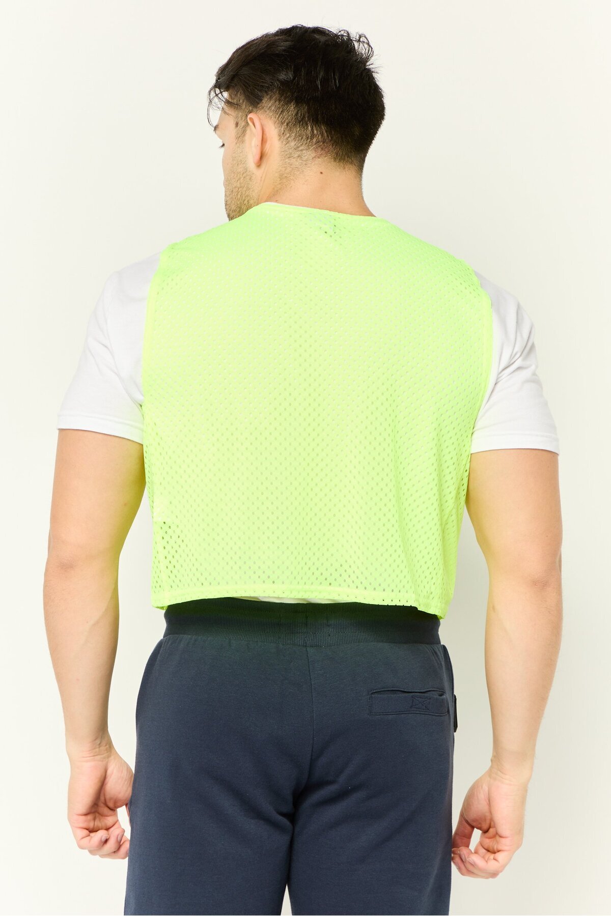 Nike-Men Sportswear Fit Sleeveless Training Vest, Neon Green 4