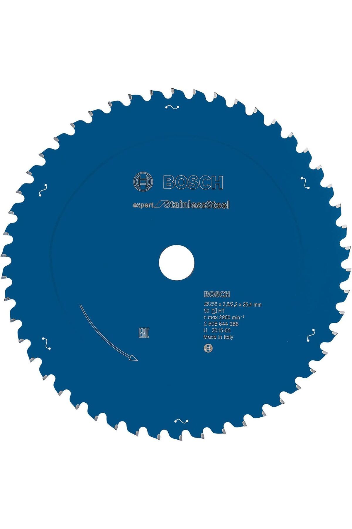 DERİK dsr dairesel testere bıçağı Expert Stainless Steel, 255 x 25,4 X 2,5 mm, diş sayısı 50 için,
