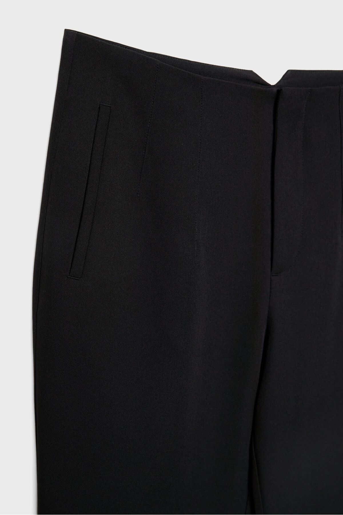 Stradivarius-Smart flared trousers with slit 7