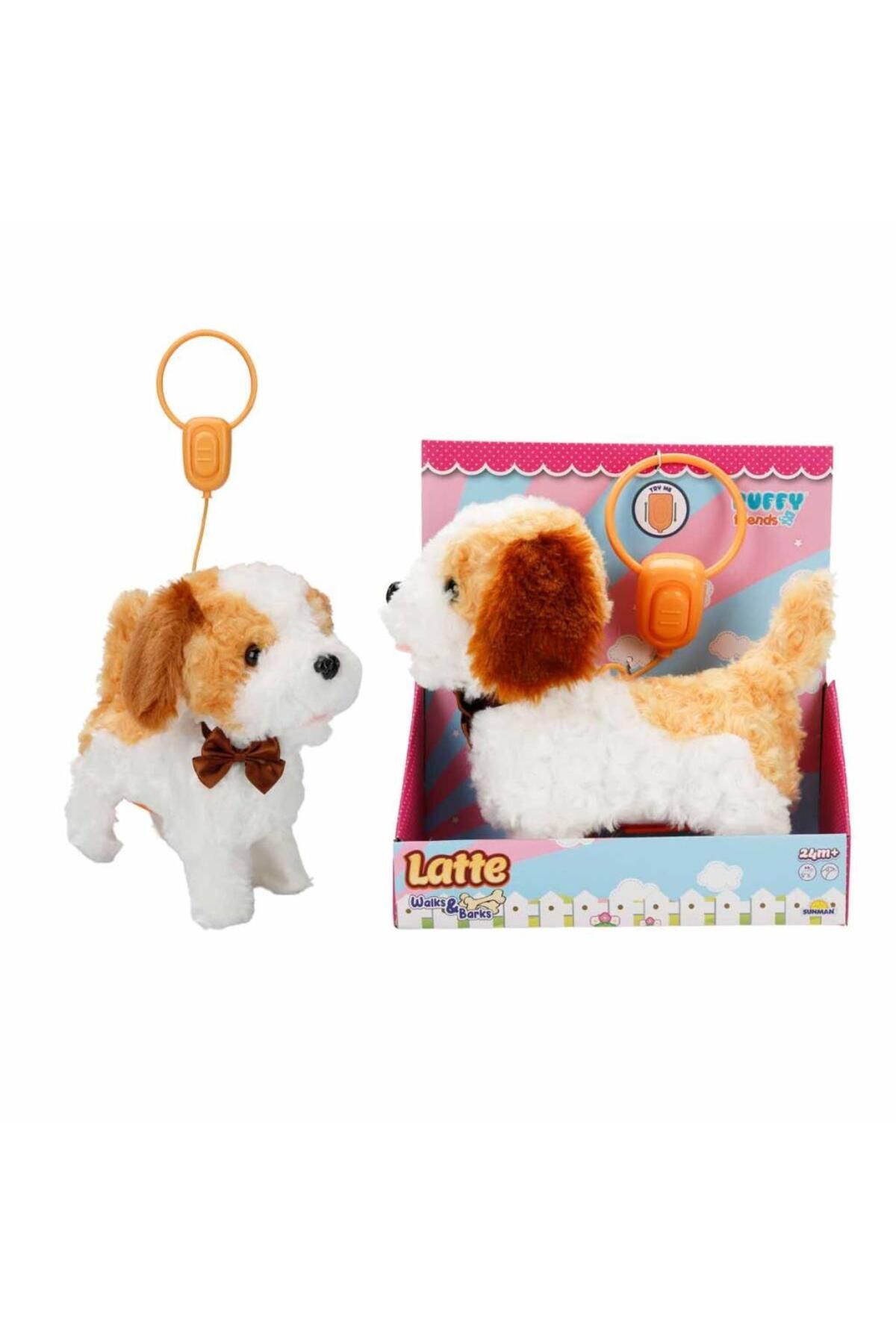 feifei Peluş Yürüyen Sesli Köpek Latte - Ft-B023 (Lisinya)