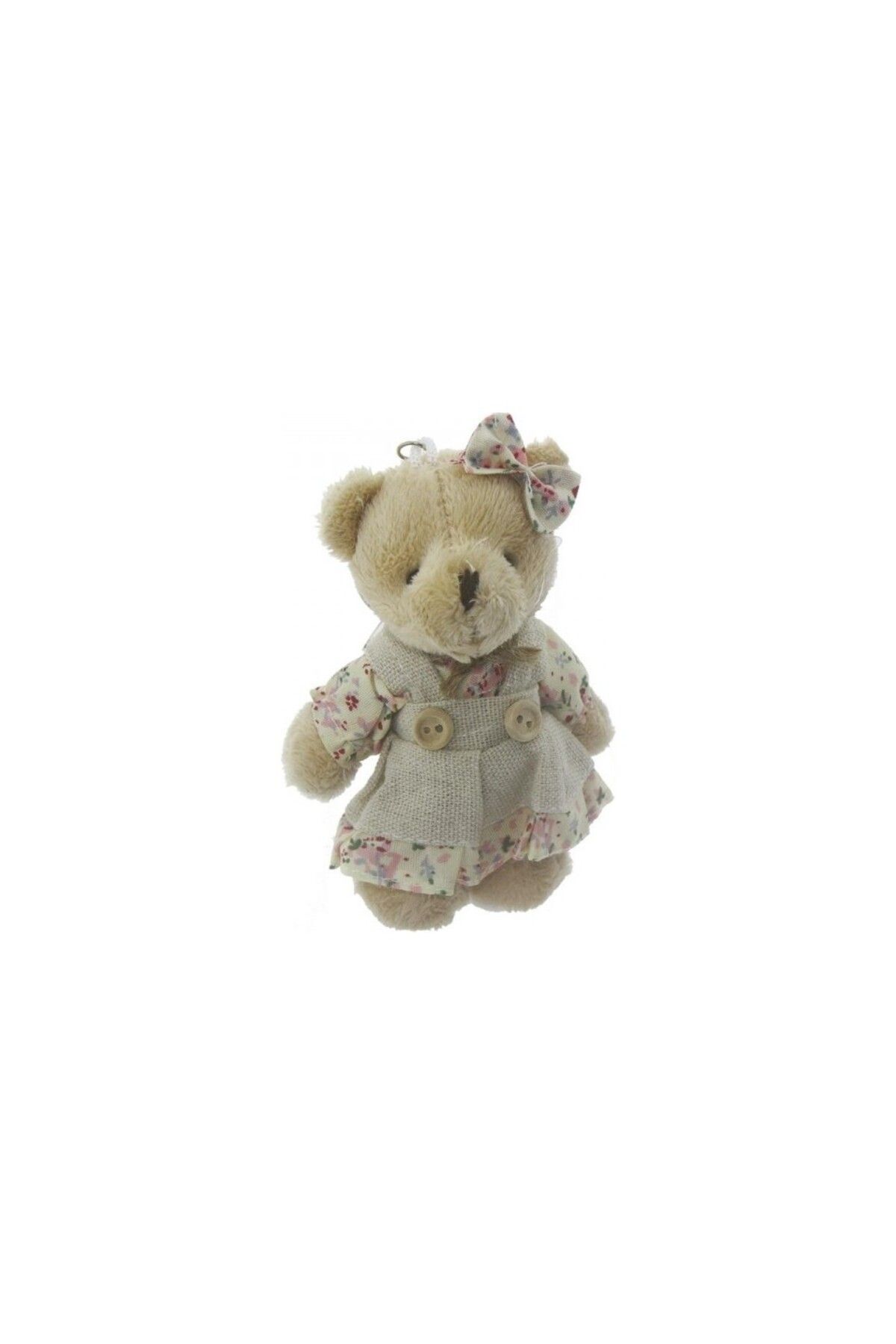 HOBİ Anahtarlık 1 Adet Elbiseli Ayıcık Anahtarlık Bebek Şekeri Kız ( 11,5 cm * 8 cm )