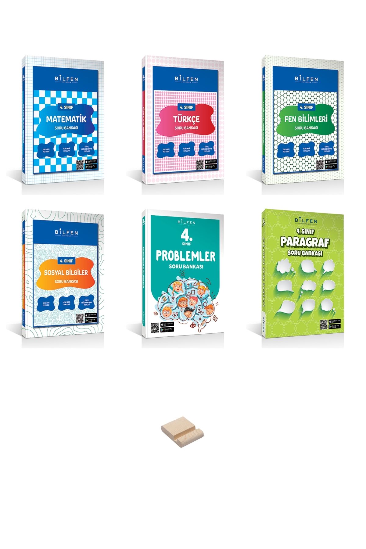 Bilfen Yayıncılık 4. Sınıf Matematik Türkçe Fen Sosyal Problem ve Paragraf 6lı Set Soru Bankası