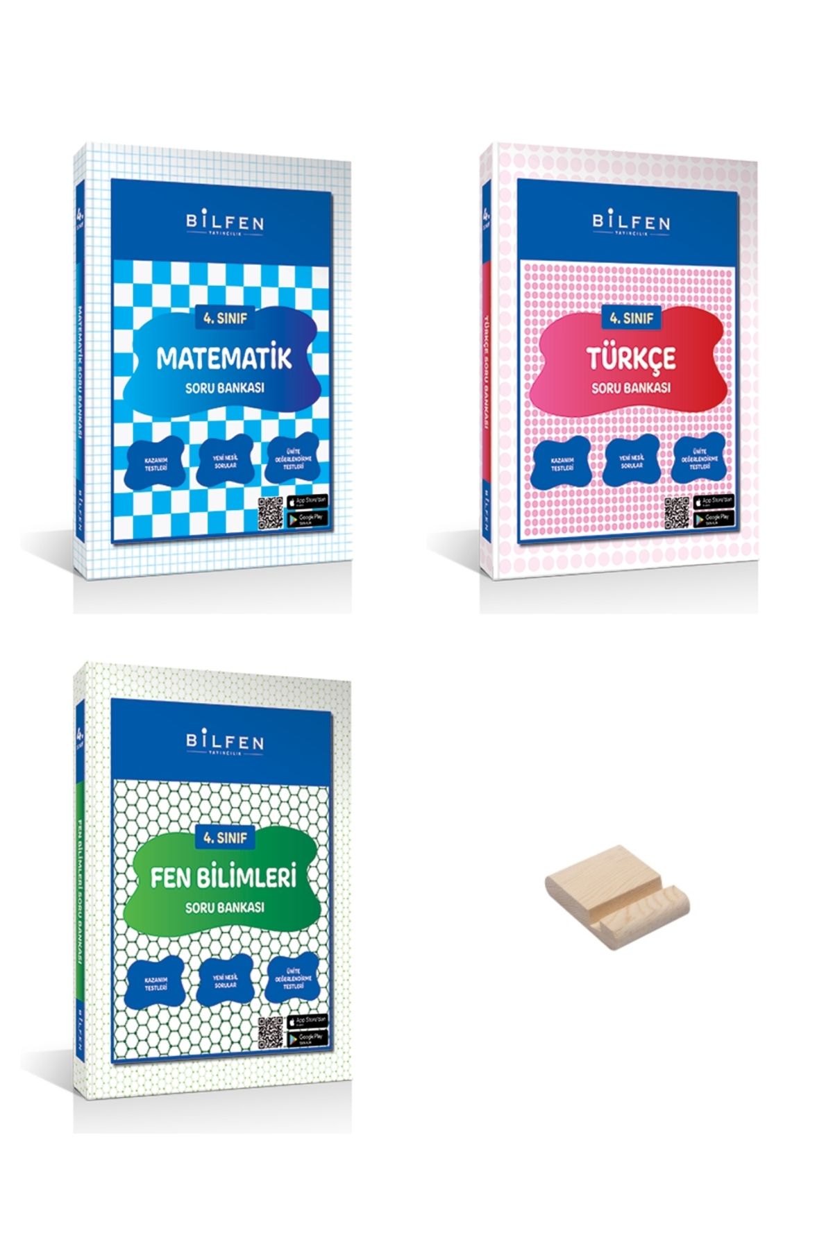 Bilfen Yayıncılık 4. Sınıf Matematik Türkçe ve Fen Bilgisi 3lü Set Soru Bankası